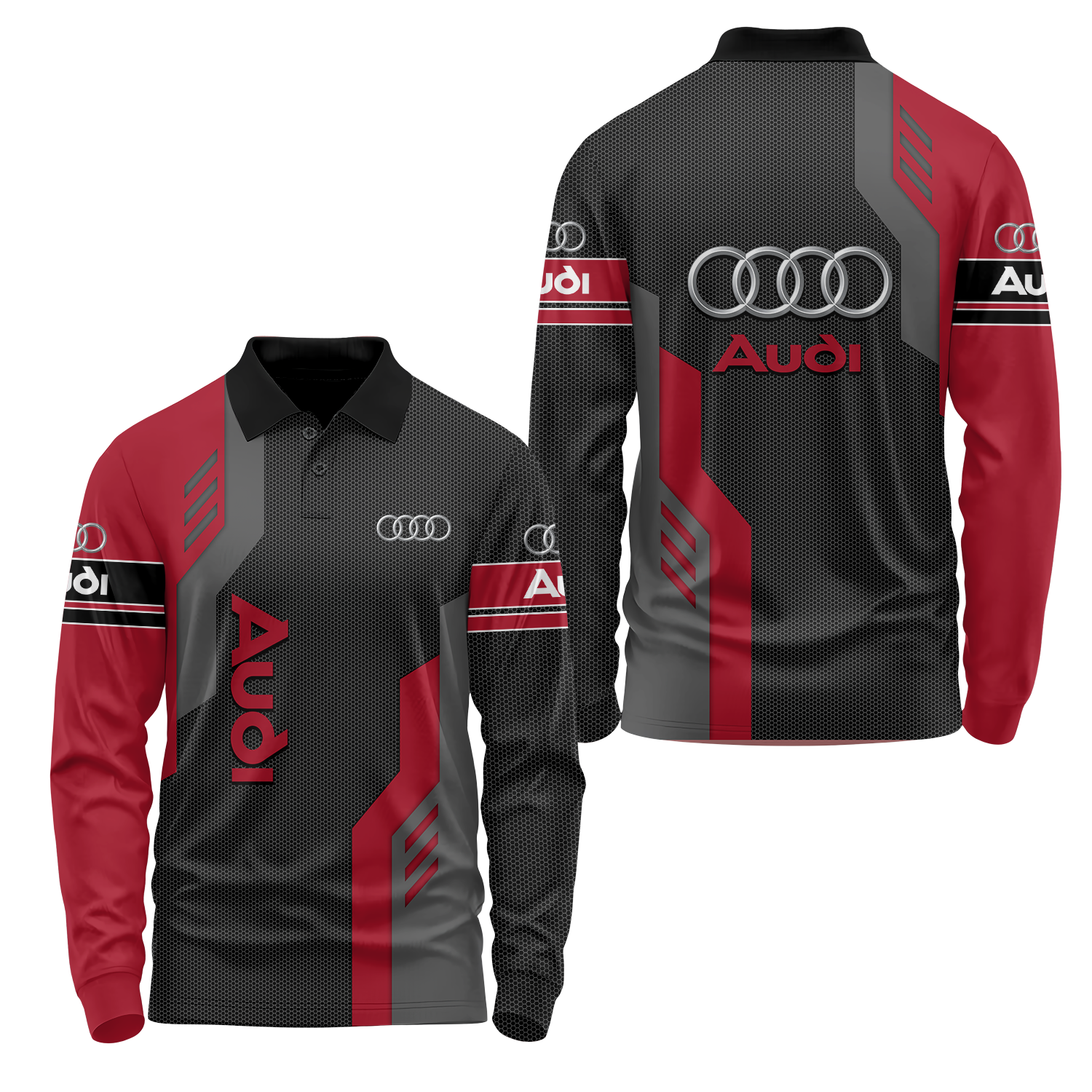 Audi Long Sleeve Polo USPL773