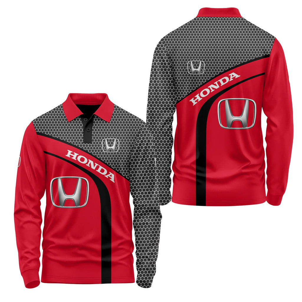 Honda Long Sleeve Polo USPL1096