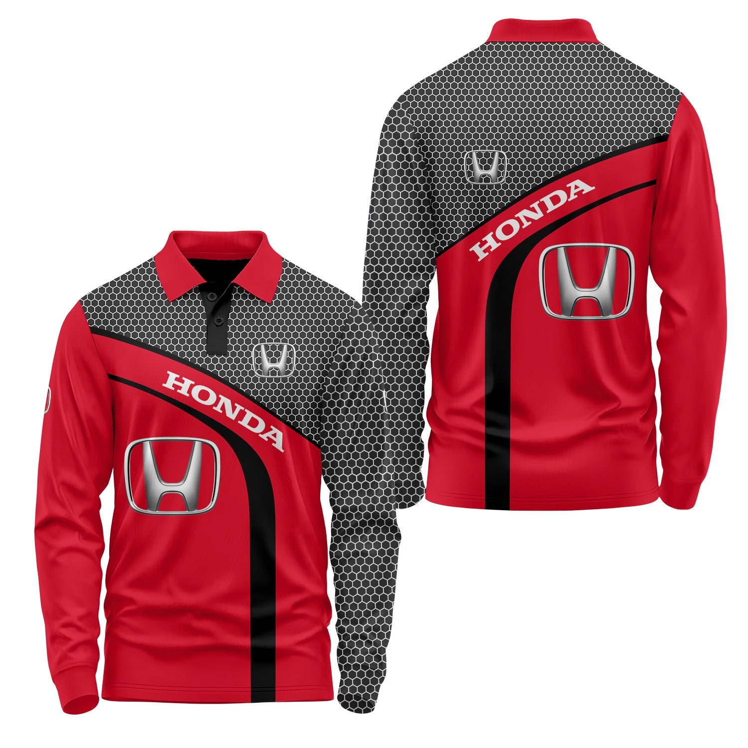 Honda Long Sleeve Polo USPL1096