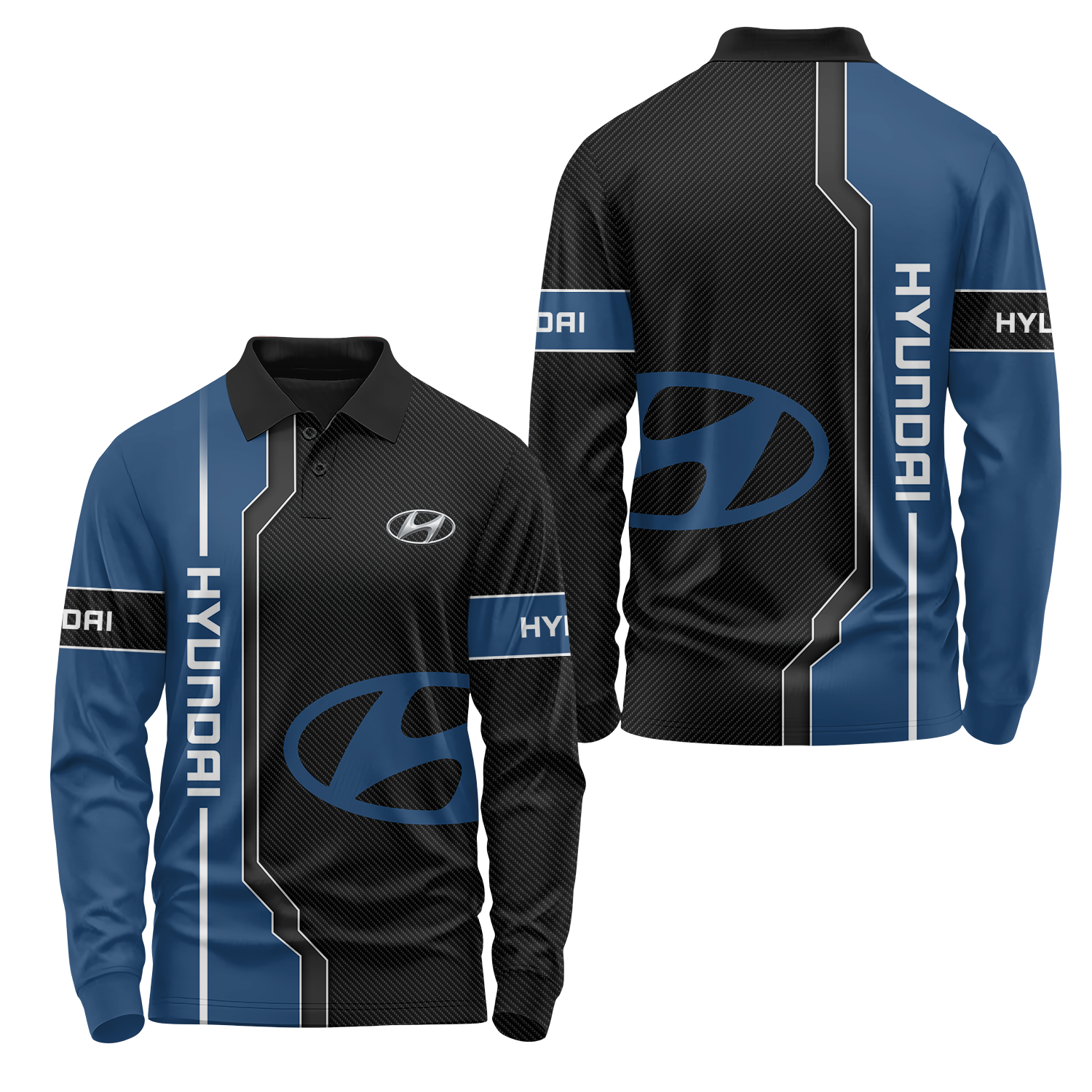 Hyundai Long Sleeve Polo USPL1188