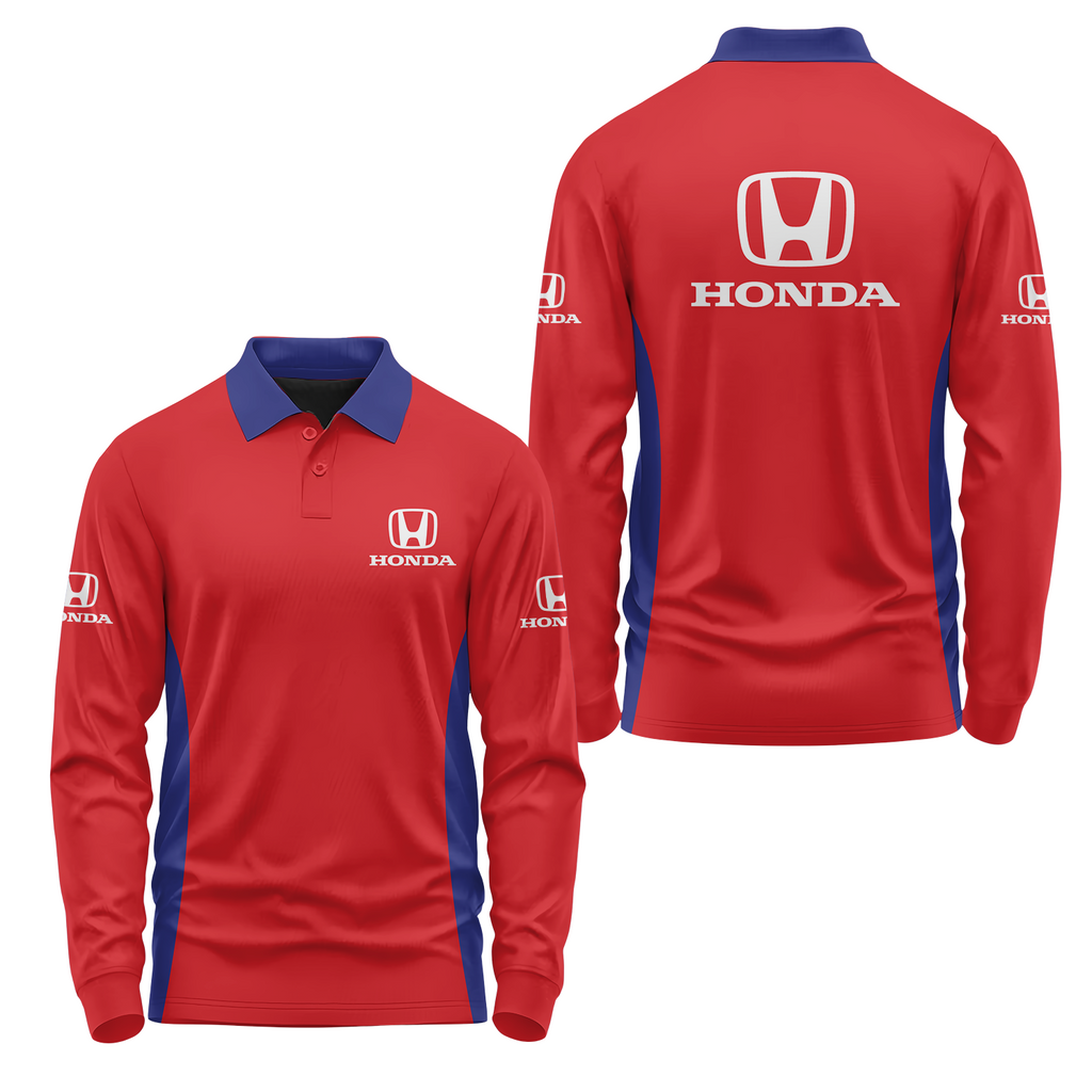 Honda Long Sleeve Polo USPL1059