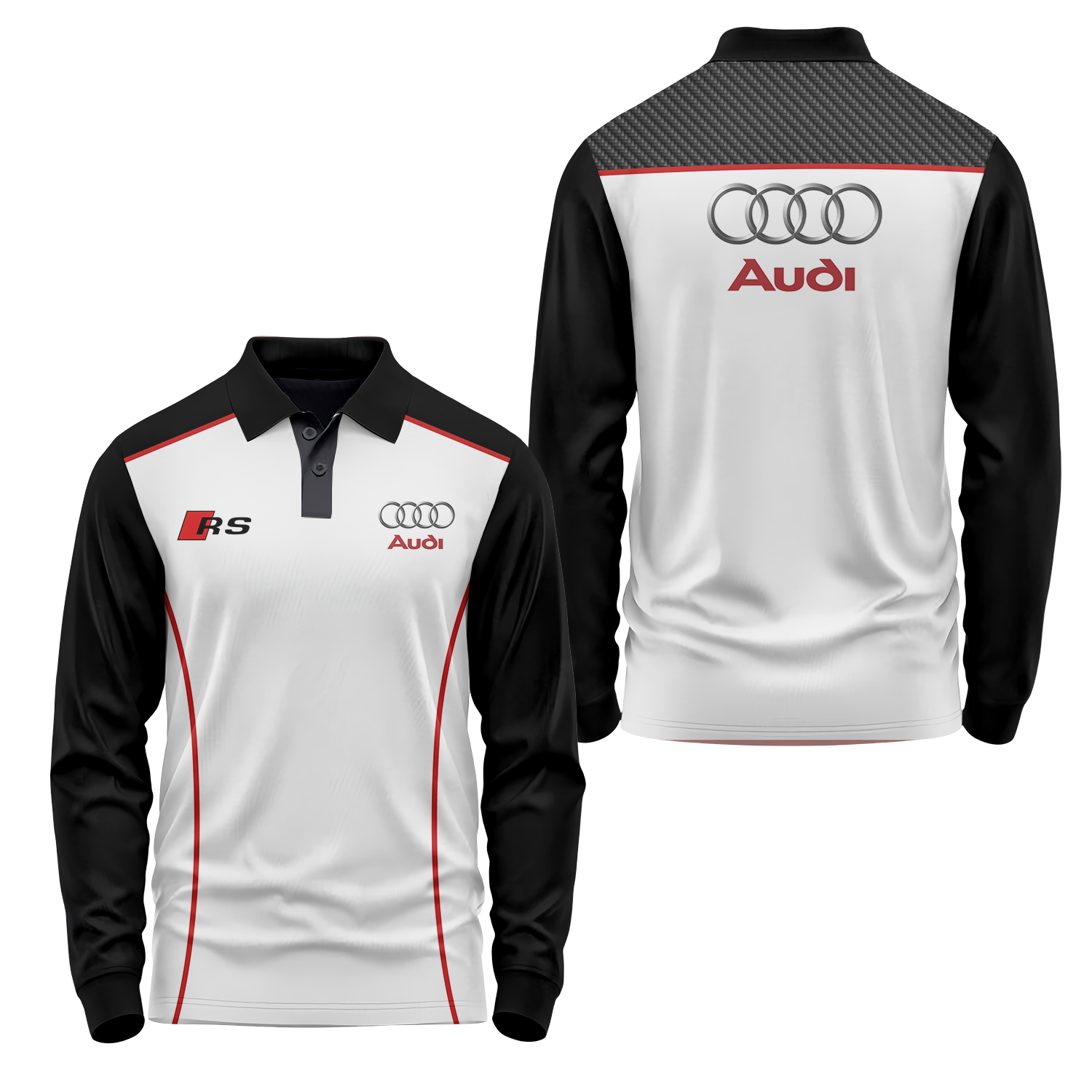 Audi Long Sleeve Polo USPL748