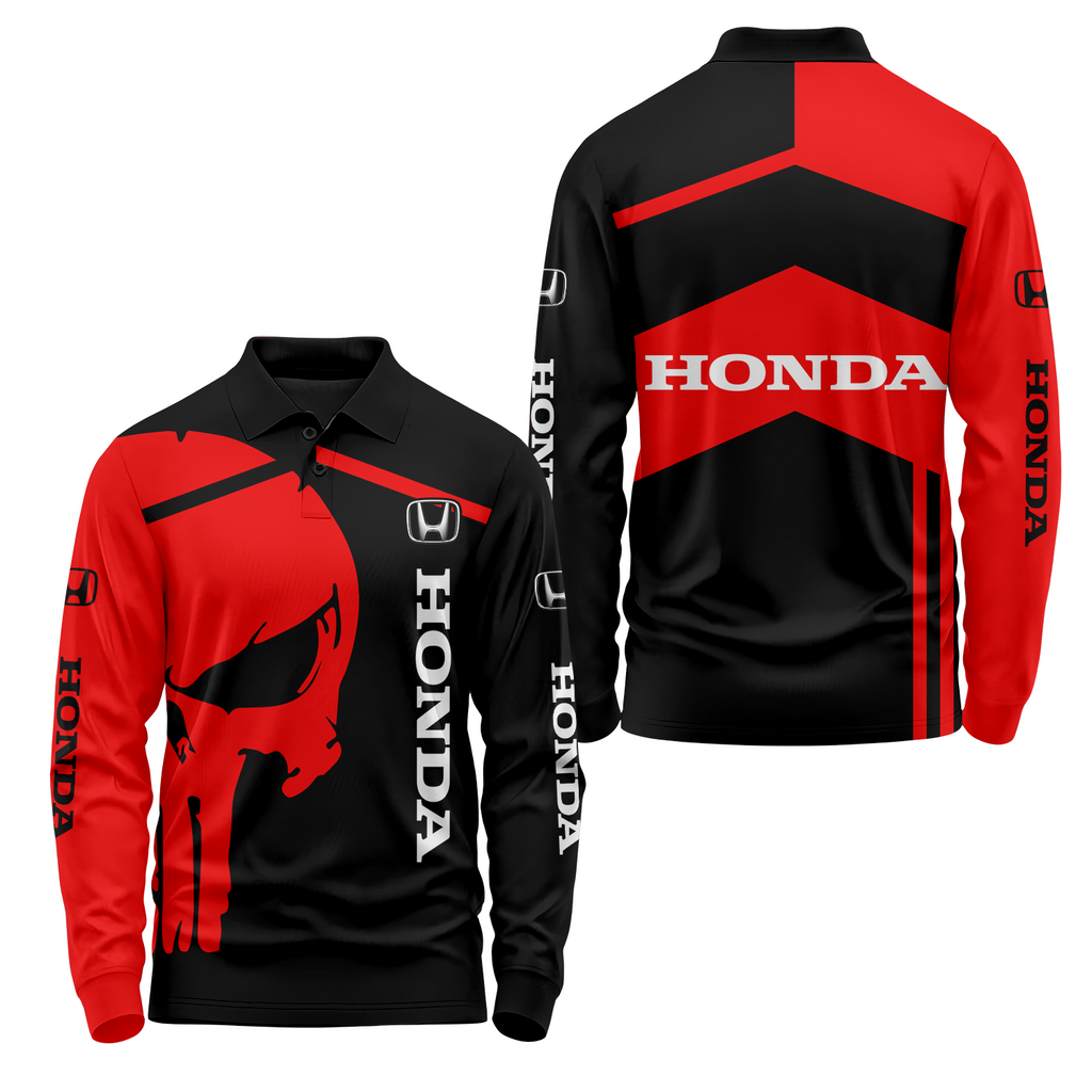 Honda Long Sleeve Polo USPL1053