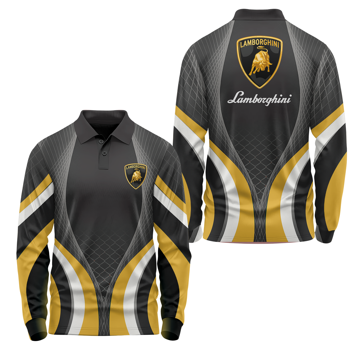 Lamborghini Long Sleeve Polo USPL683