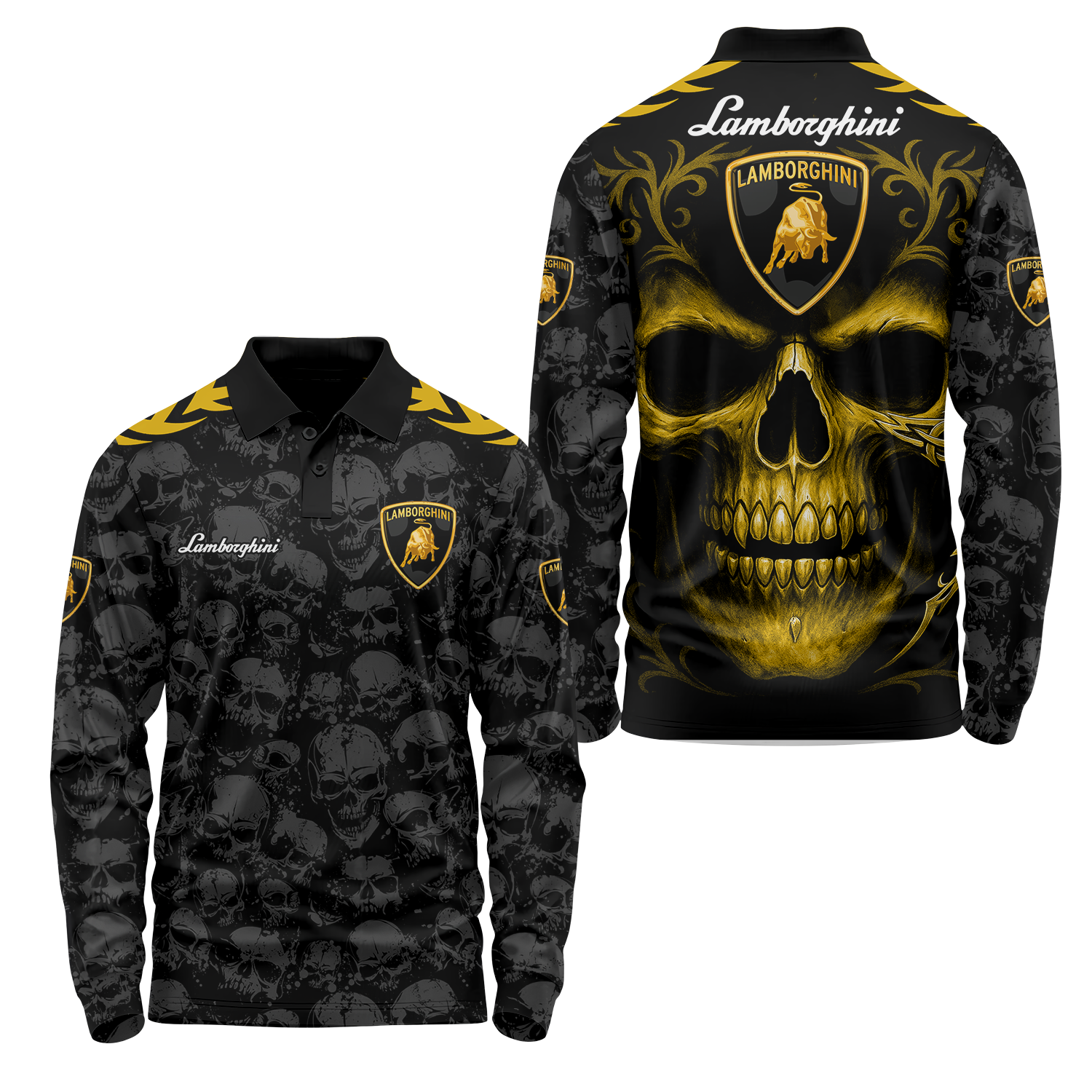 Lamborghini Long Sleeve Polo USPL719