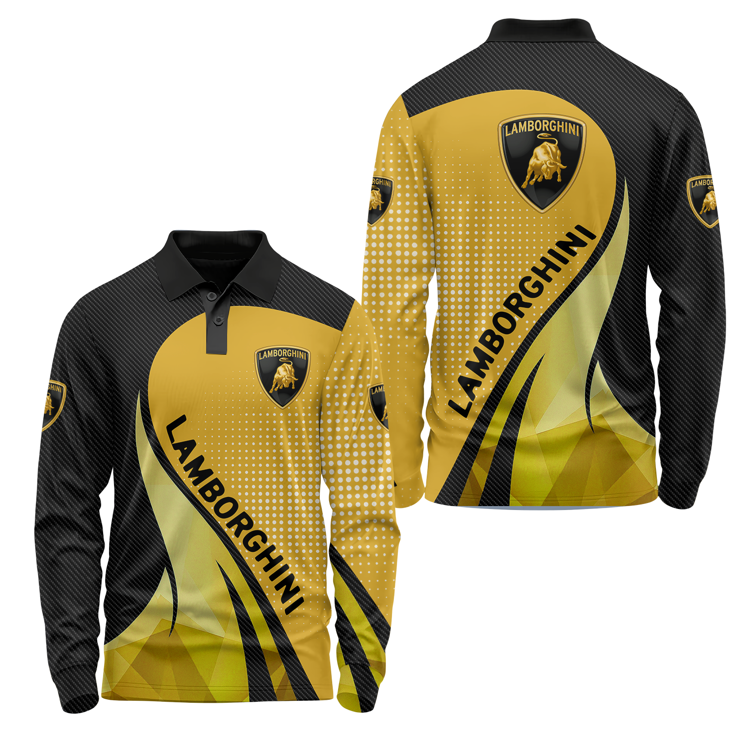 Lamborghini Long Sleeve Polo USPL684