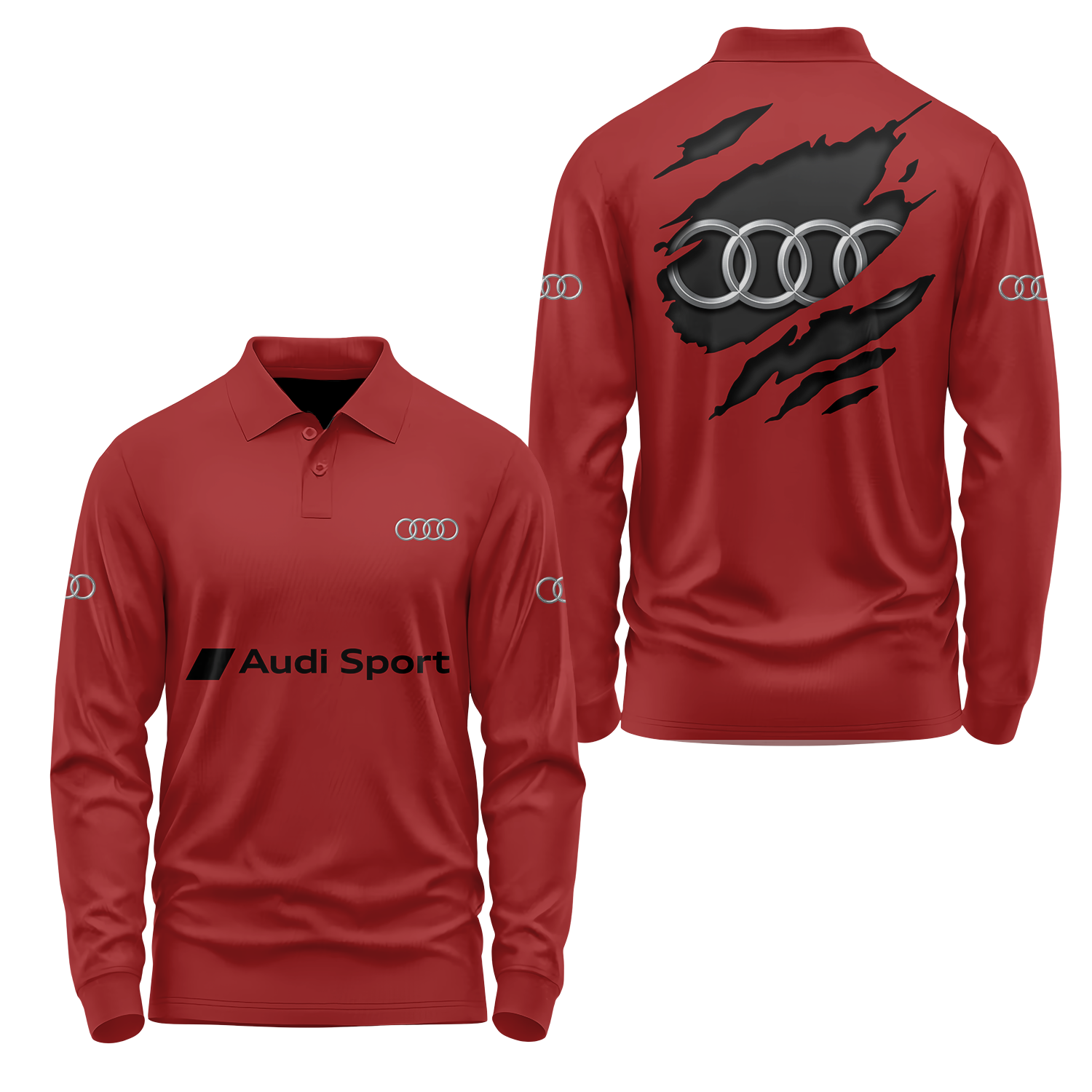Audi Long Sleeve Polo USPL775