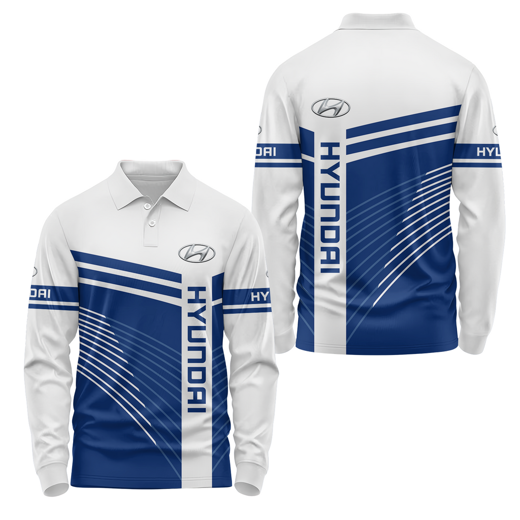 Hyundai Long Sleeve Polo USPL1187