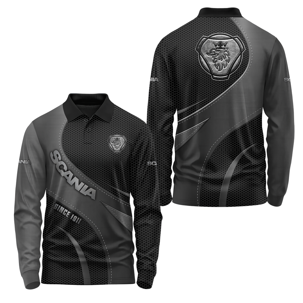 Scania Long Sleeve Polo USPL1608