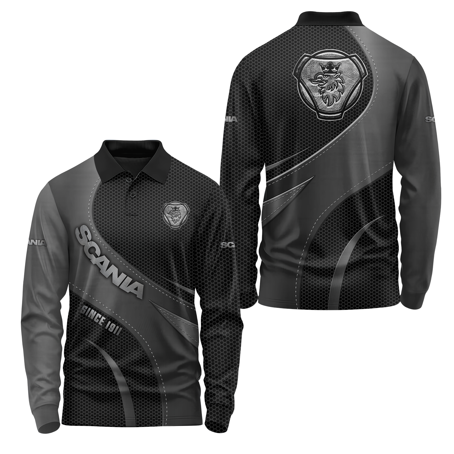 Scania Long Sleeve Polo USPL1608