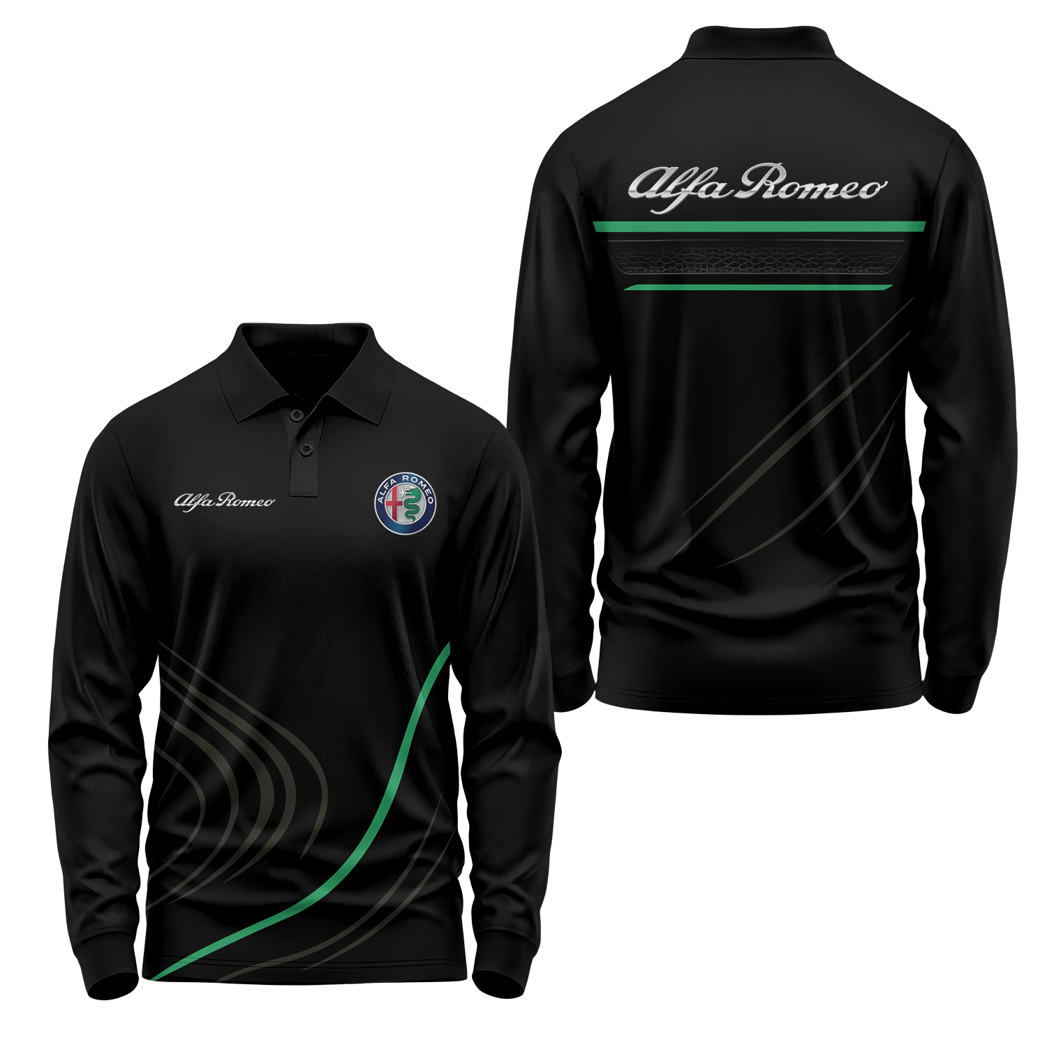 Alfa Romeo Long Sleeve Polo USPL651