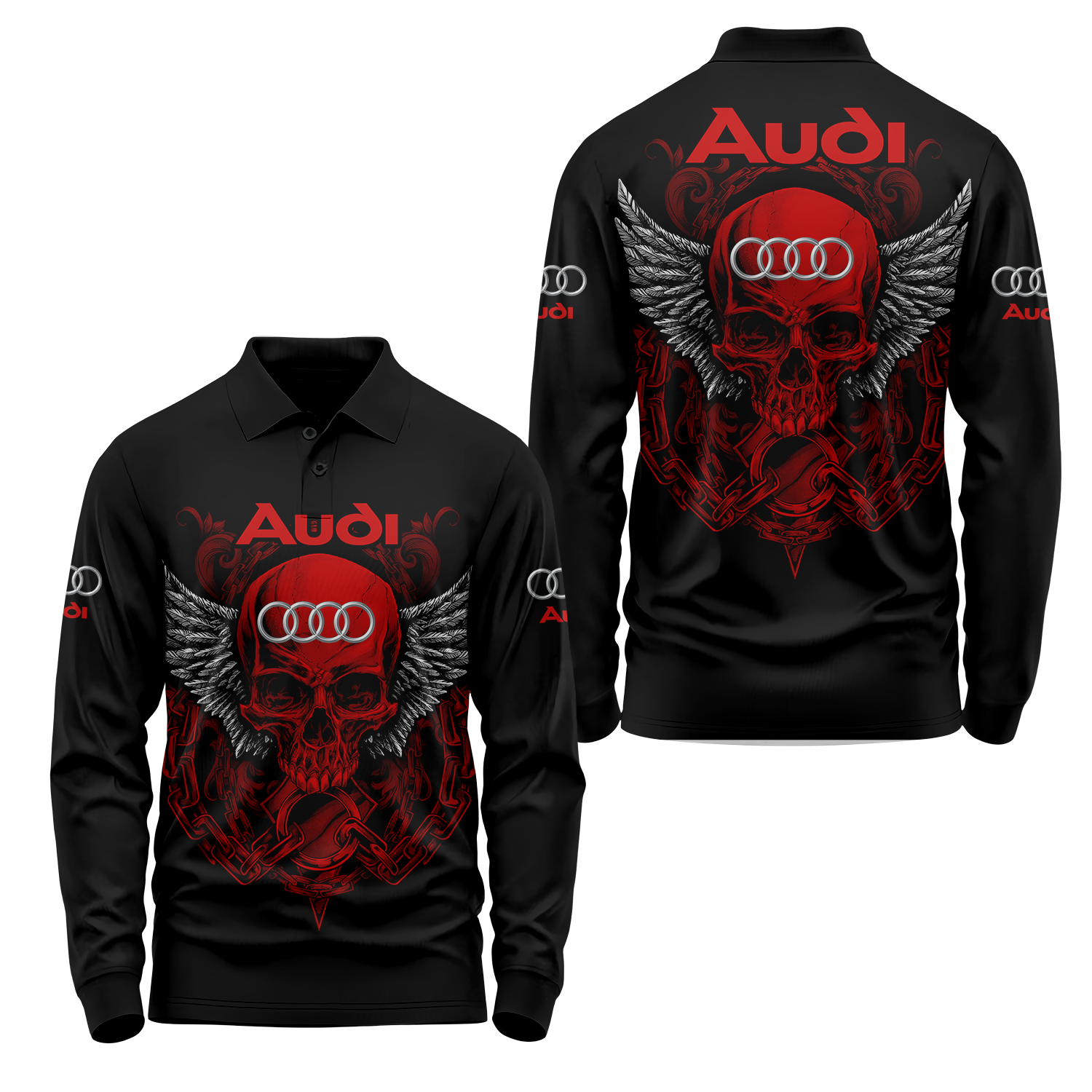 Audi Long Sleeve Polo USPL776
