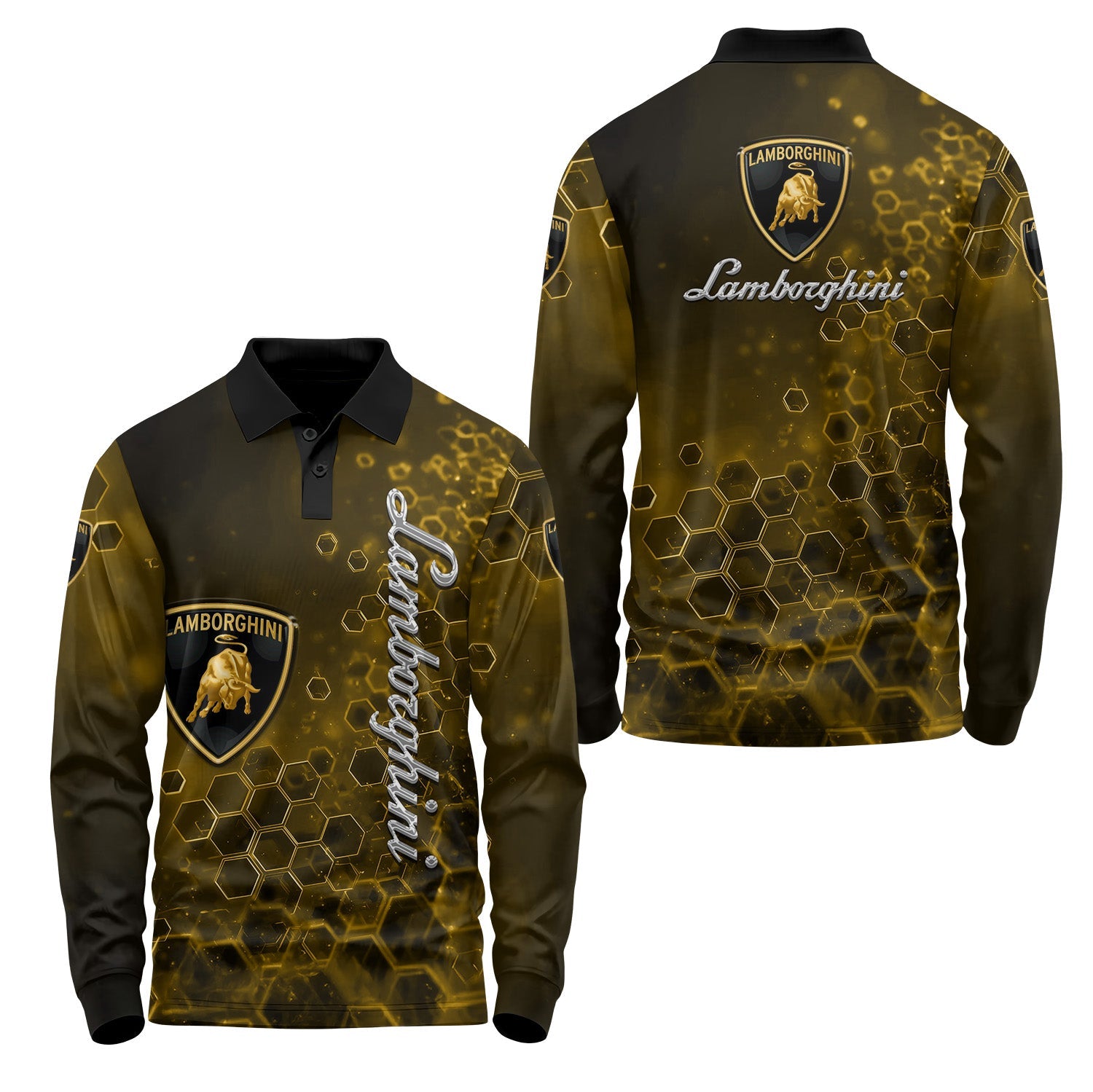 Lamborghini Long Sleeve Polo USPL708