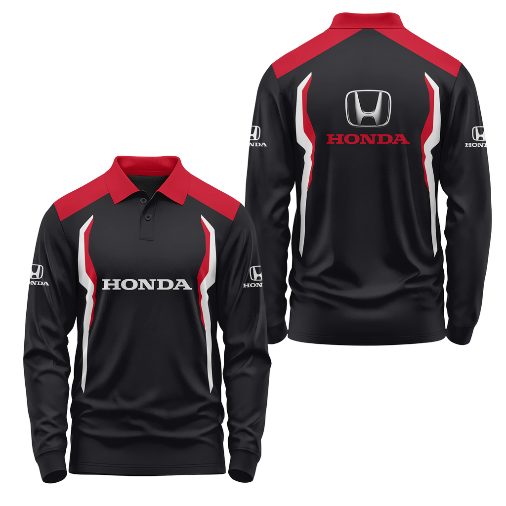 Honda Long Sleeve Polo USPL1056