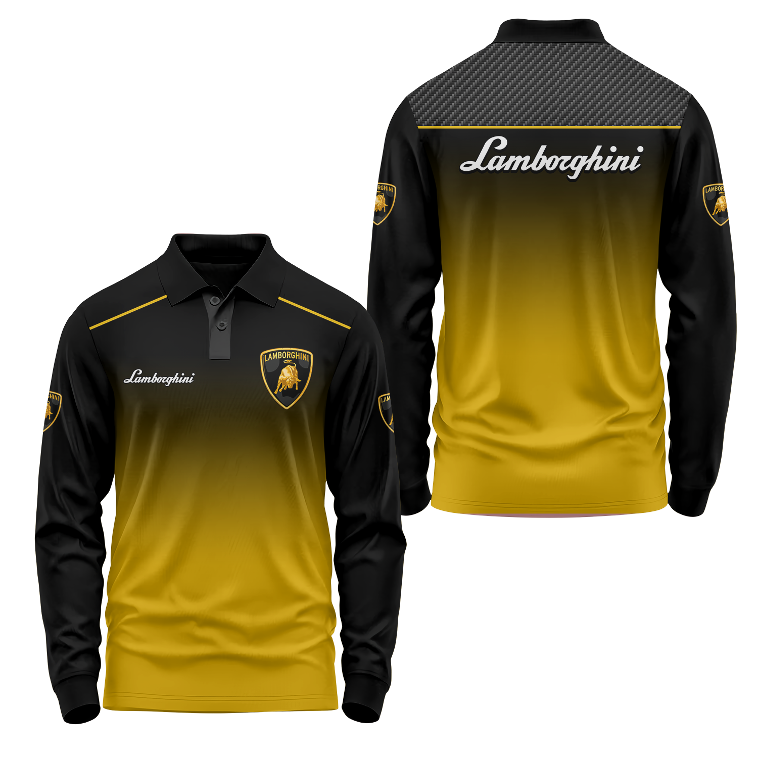 Lamborghini Long Sleeve Polo USPL716