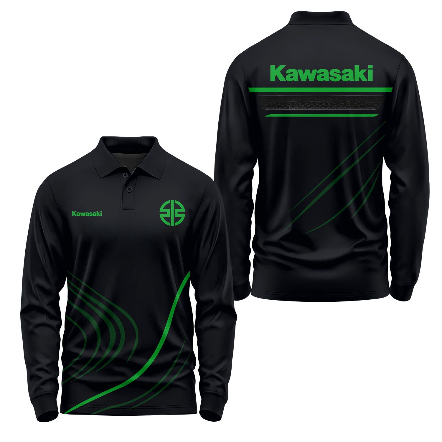 Kawasaki Long Sleeve Polo USPL914