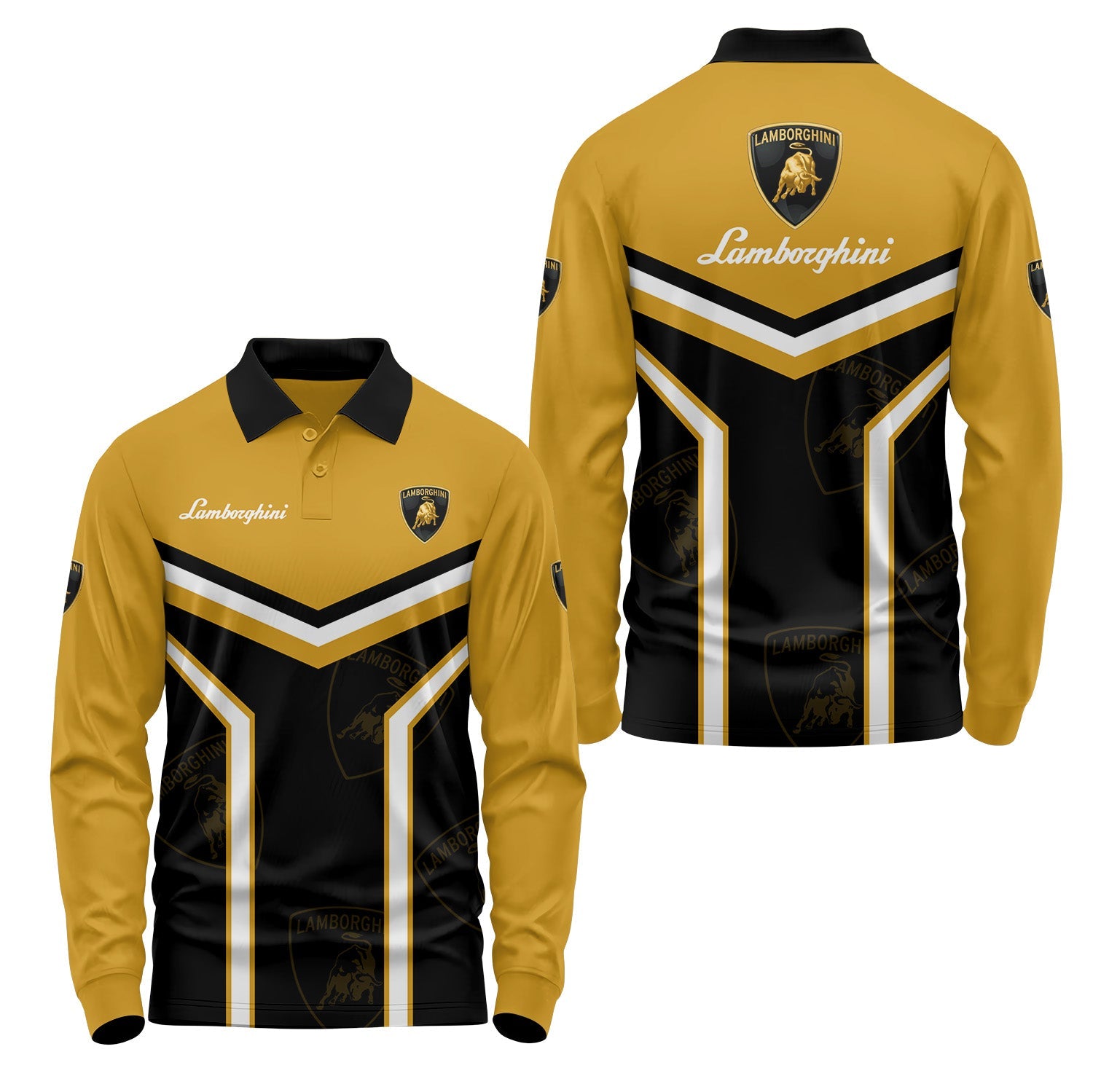 Lamborghini Long Sleeve Polo USPL706