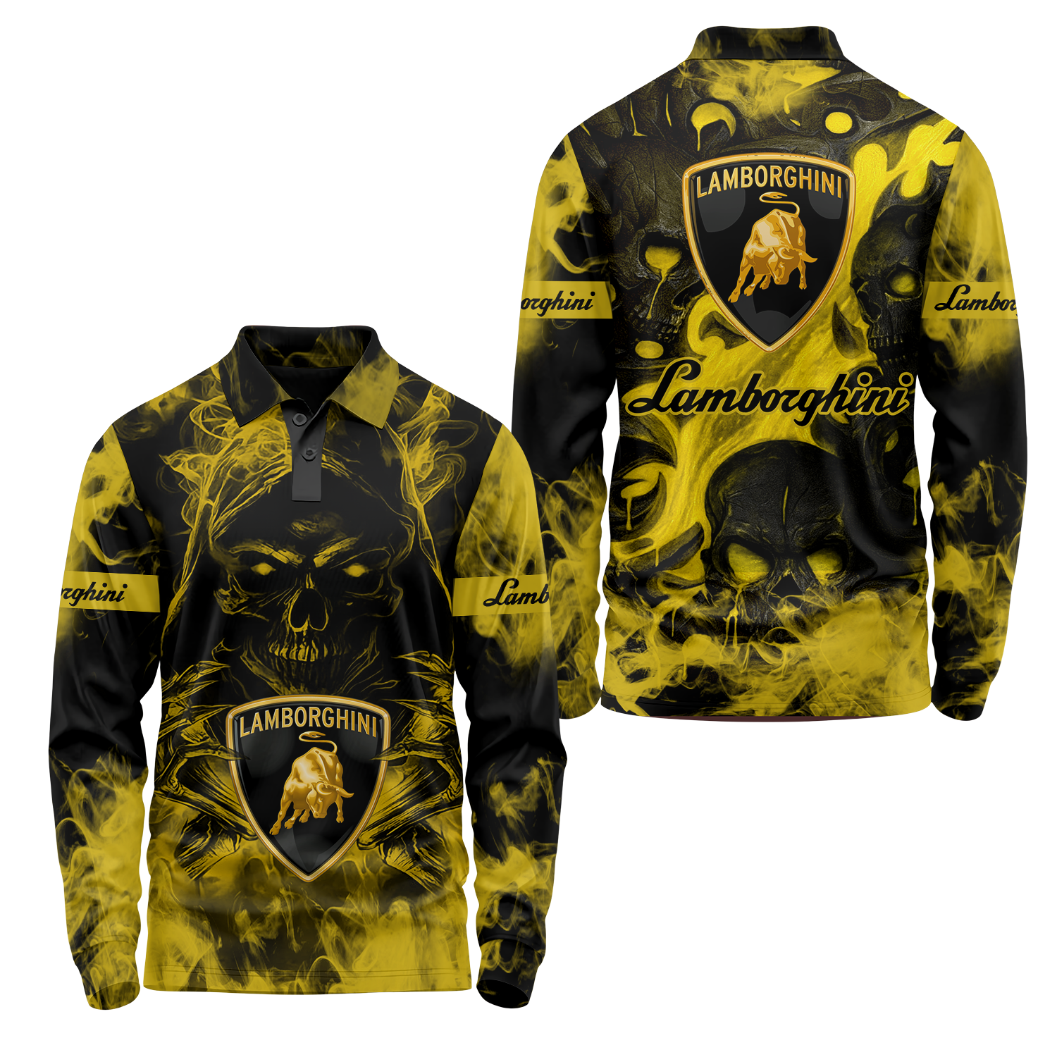 Lamborghini Long Sleeve Polo USPL688
