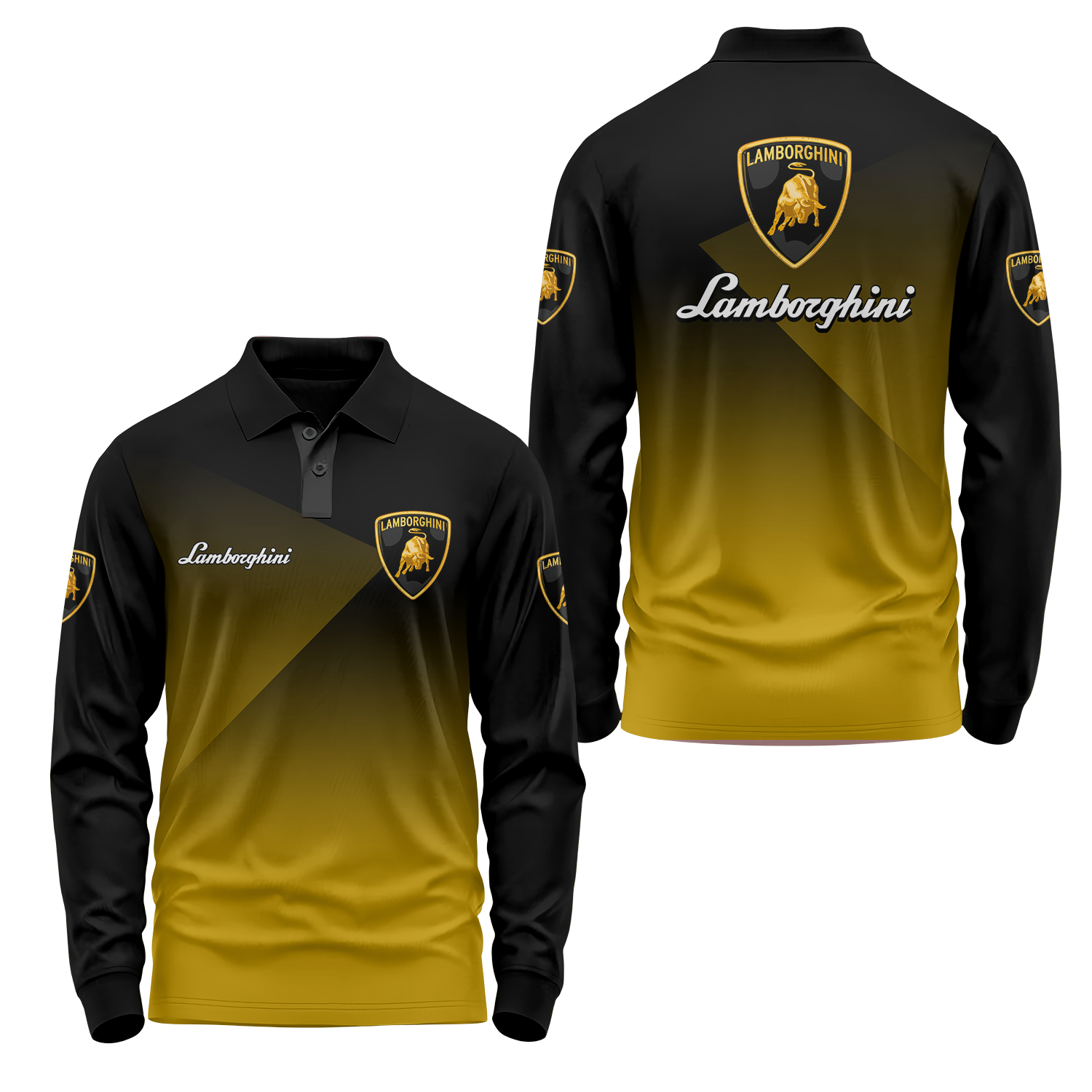 Lamborghini Long Sleeve Polo USPL714
