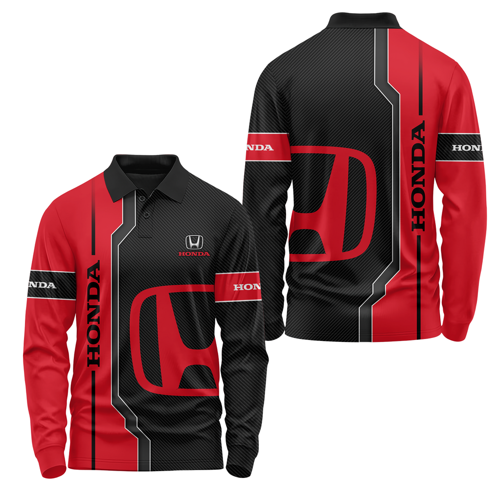 Honda Long Sleeve Polo USPL1055