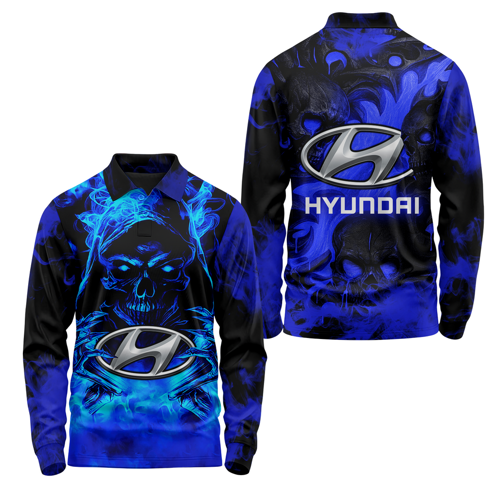 Hyundai Long Sleeve Polo USPL1194