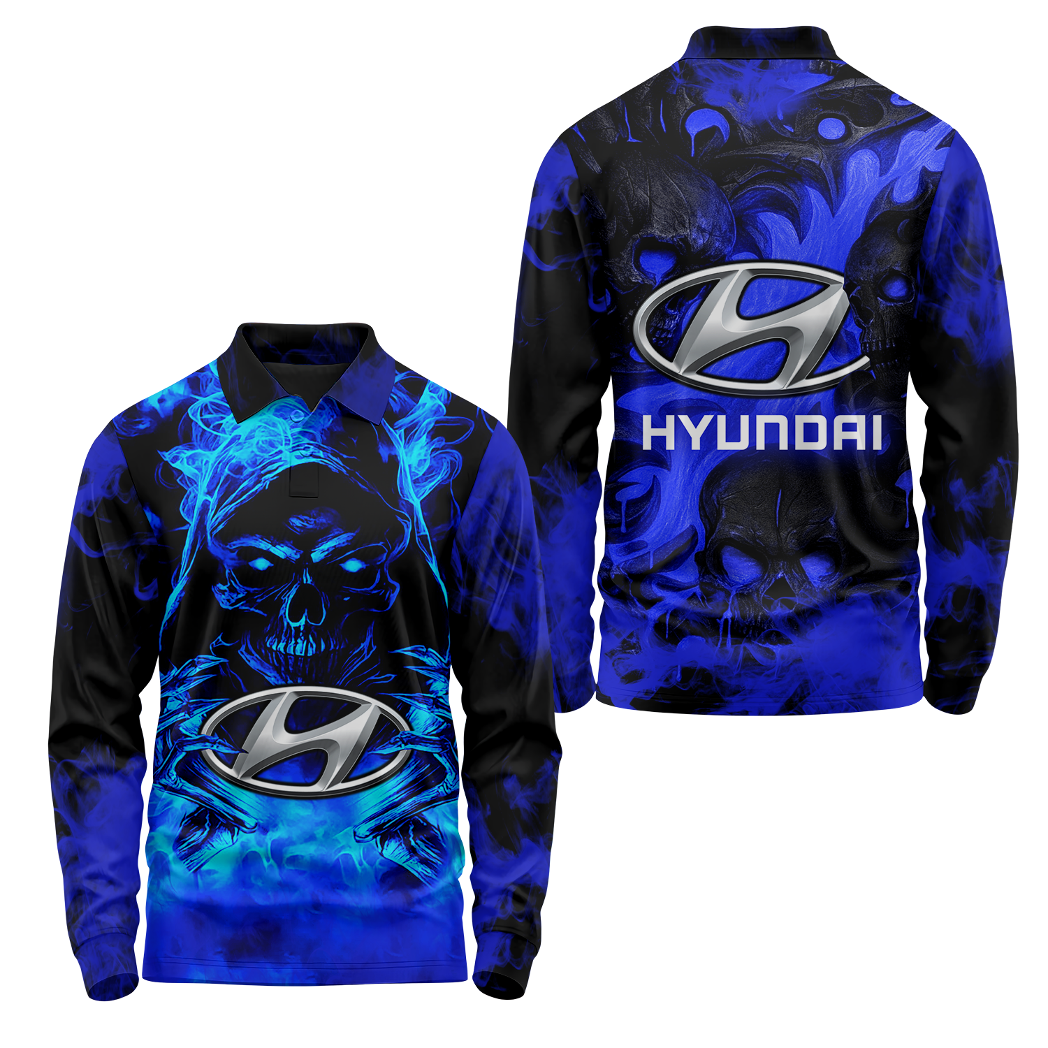 Hyundai Long Sleeve Polo USPL1194