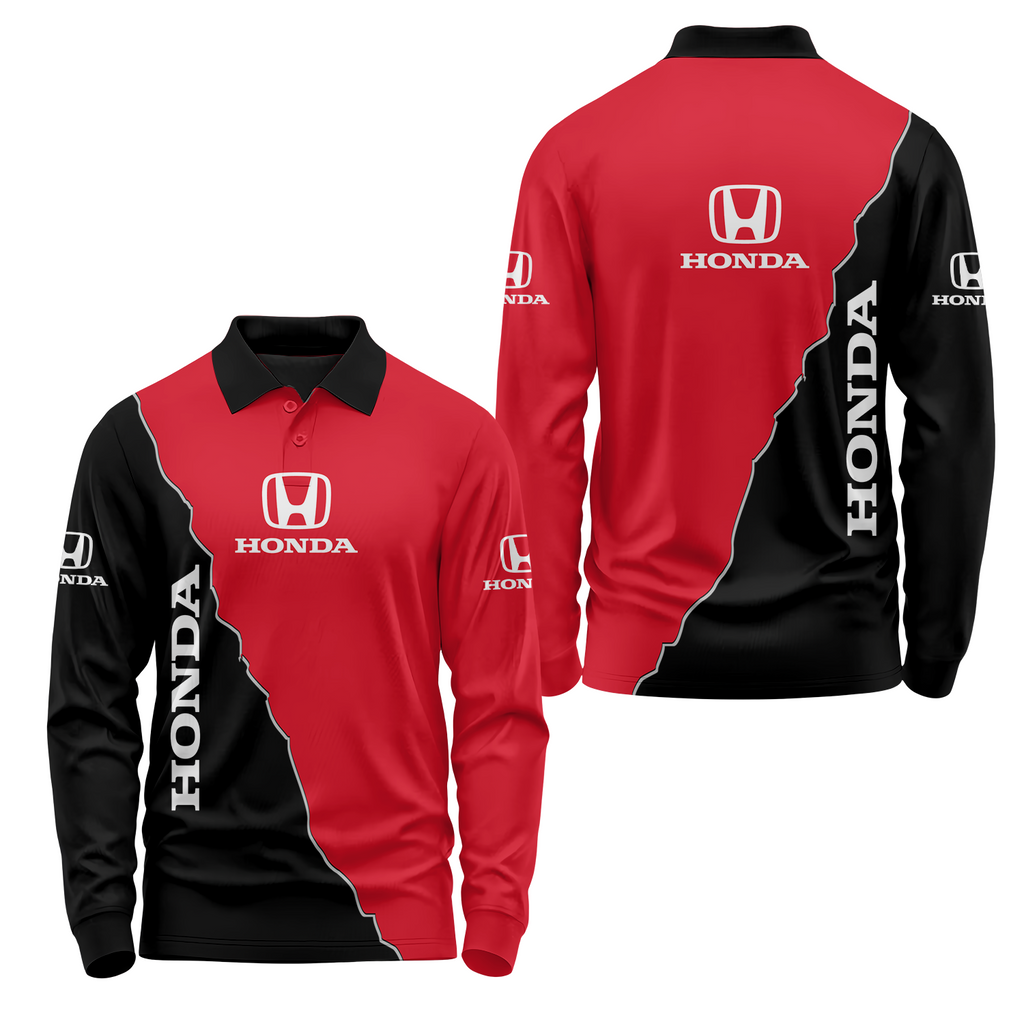 Honda Long Sleeve Polo USPL1054