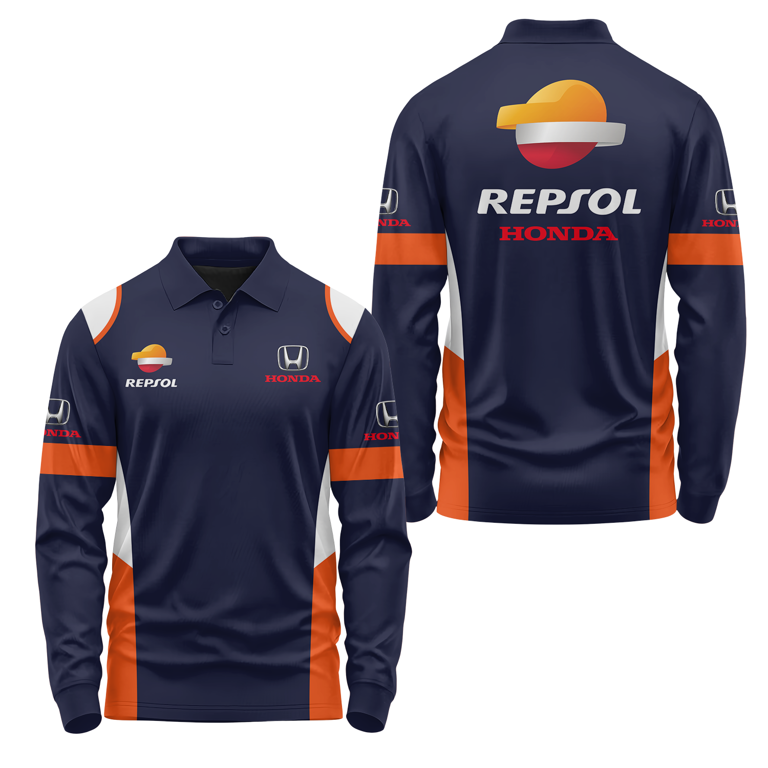 Honda Long Sleeve Polo USPL1048