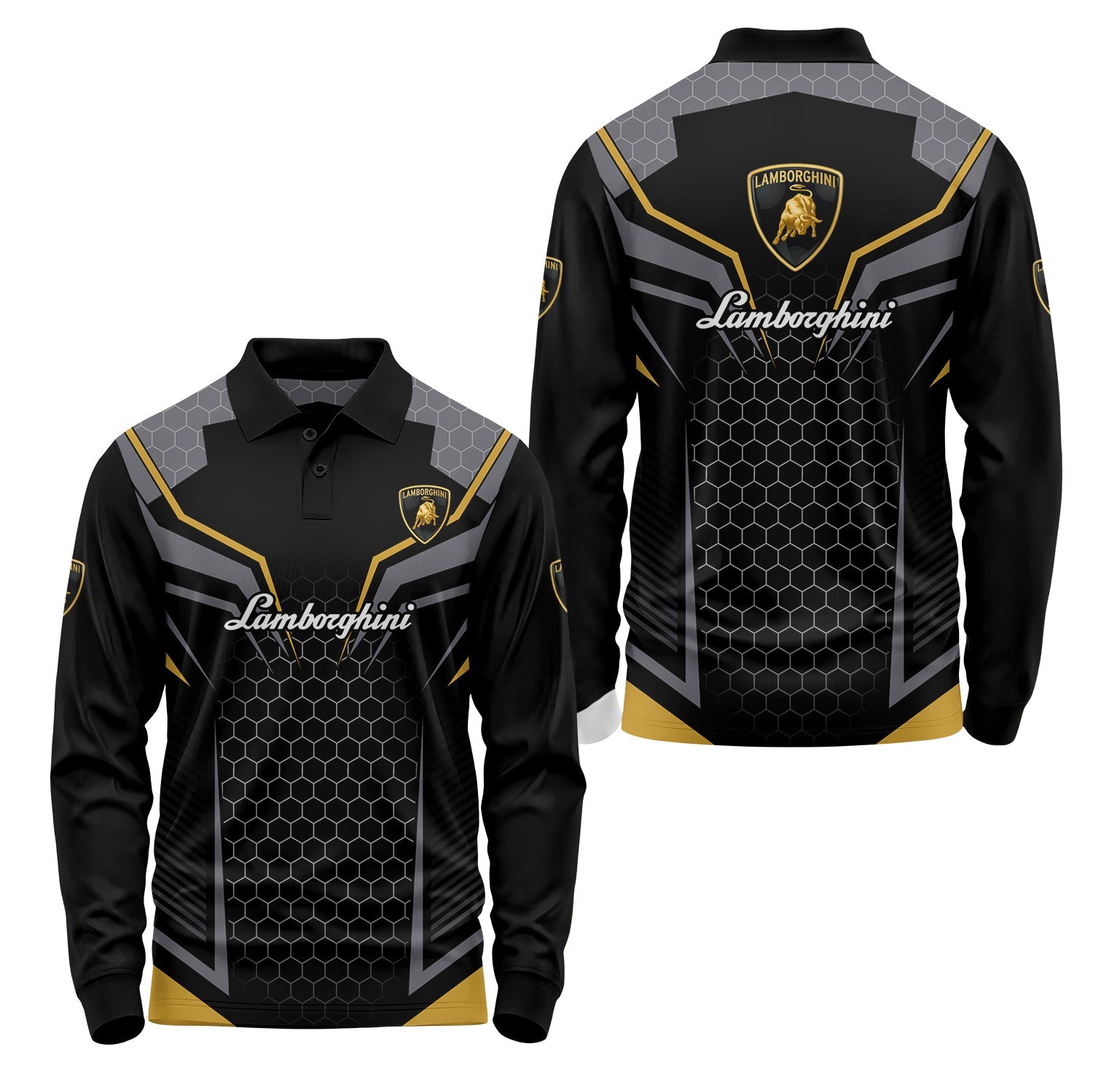 Lamborghini Long Sleeve Polo USPL709