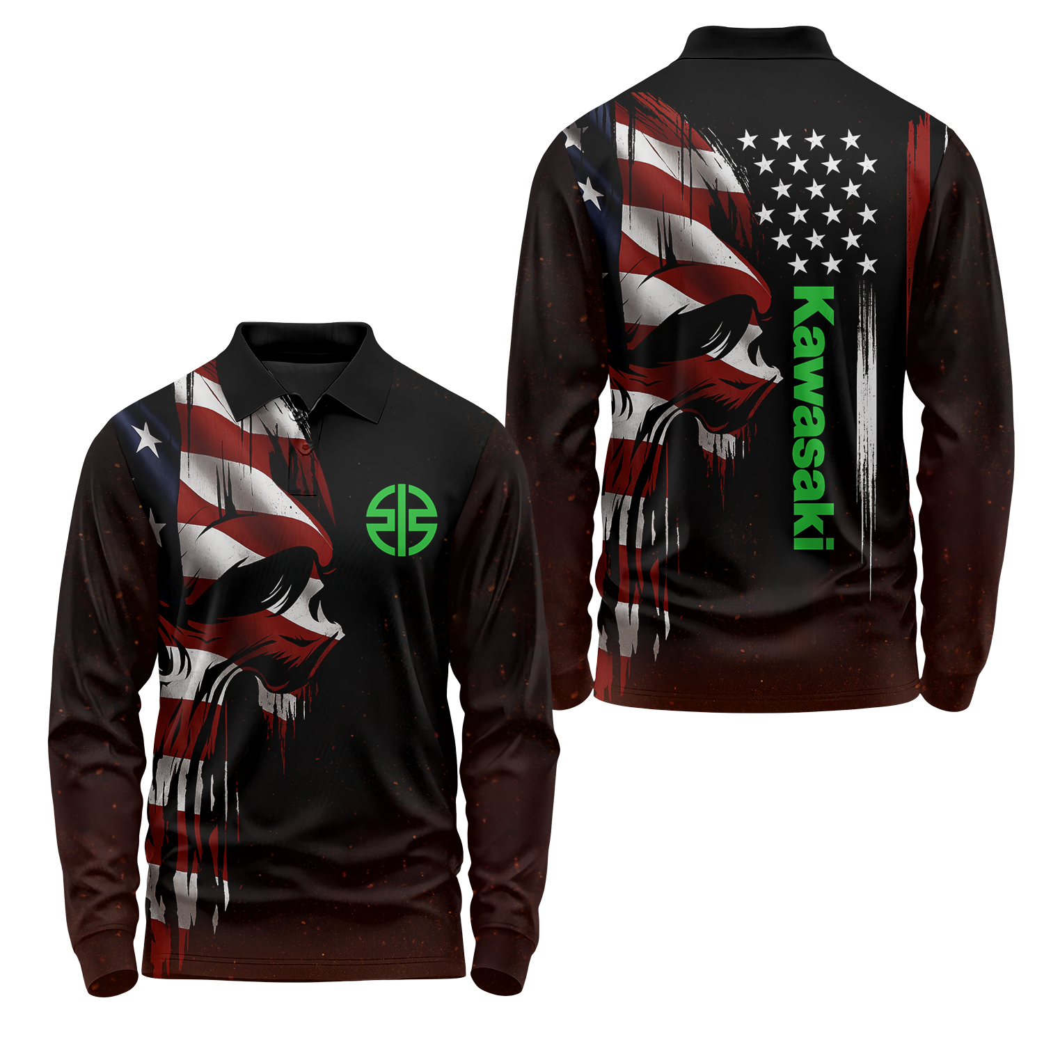 Kawasaki Long Sleeve Polo USPL907