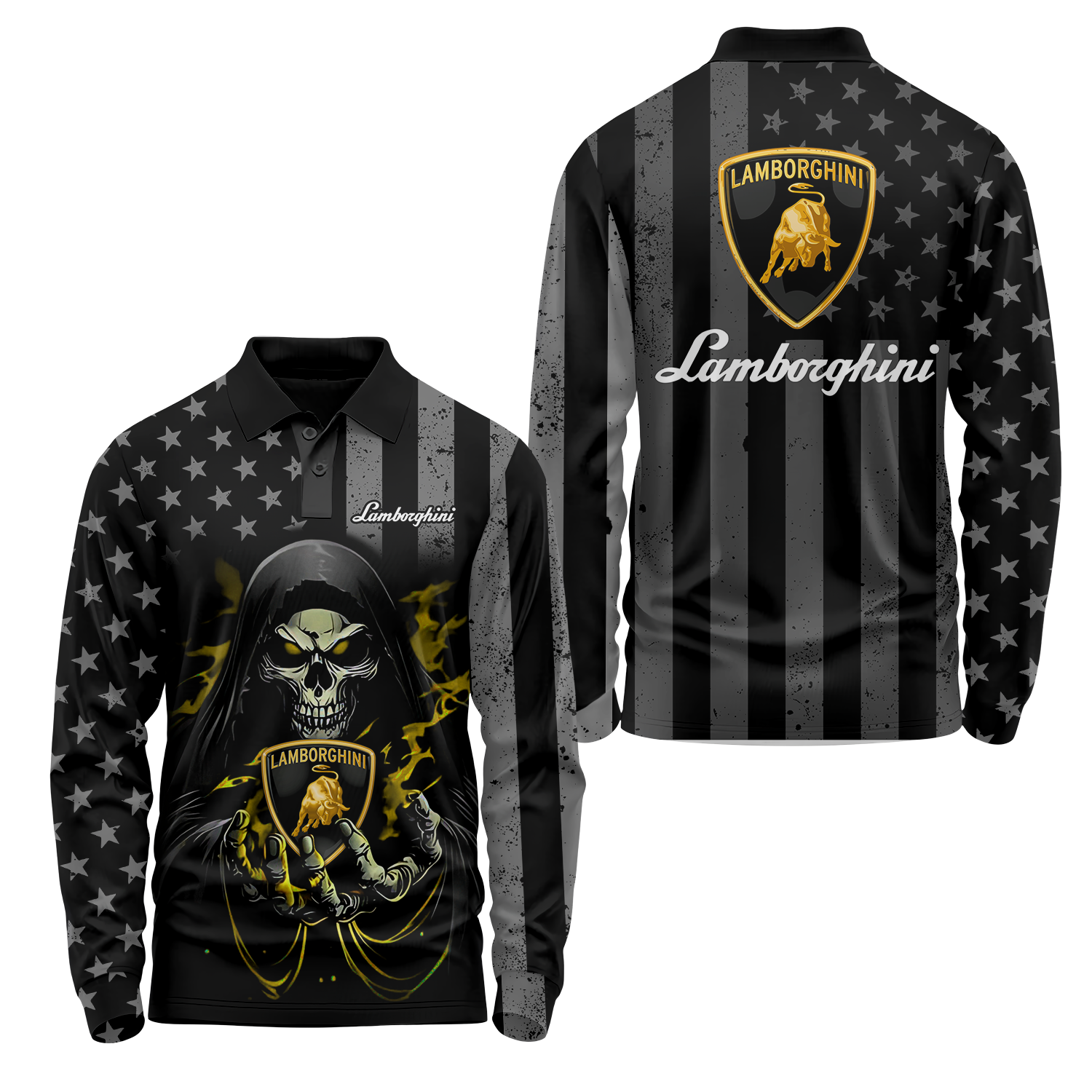 Lamborghini Long Sleeve Polo USPL700