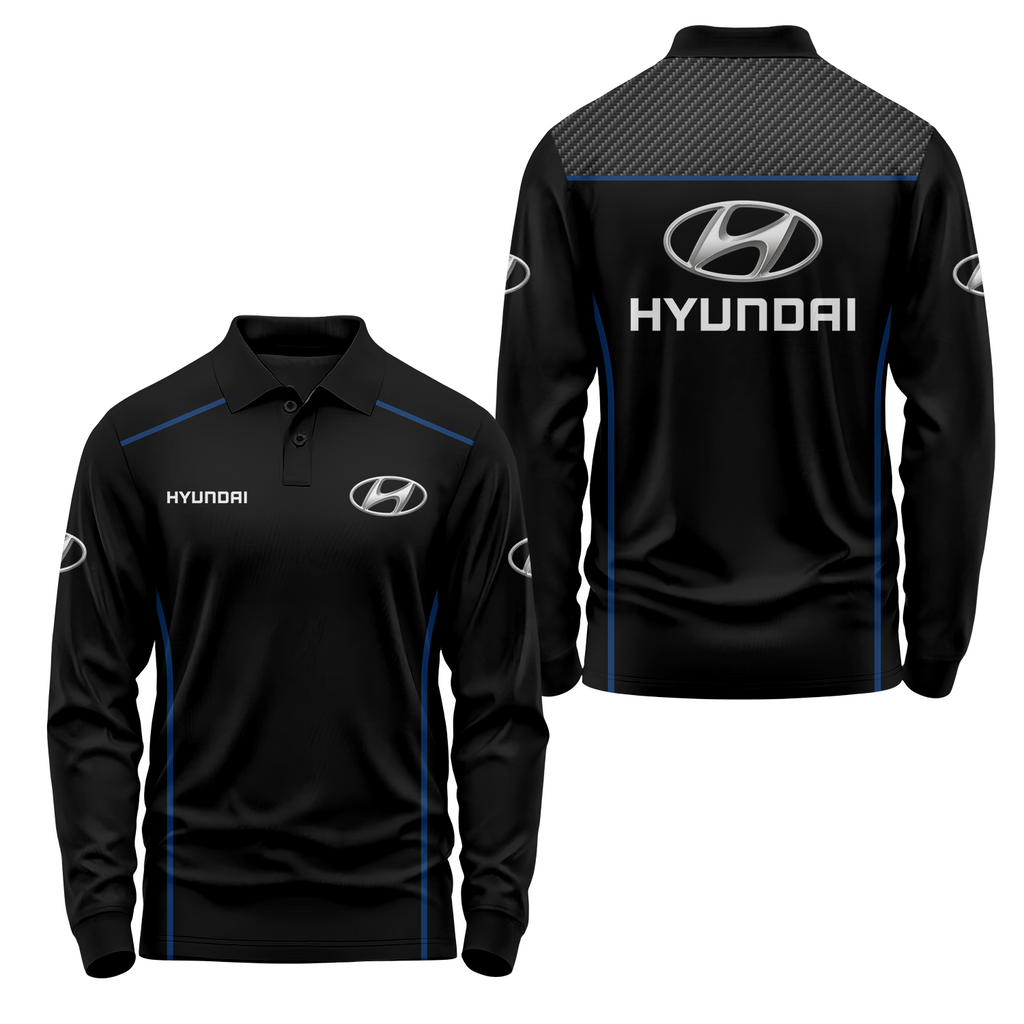 Hyundai Long Sleeve Polo USPL1196