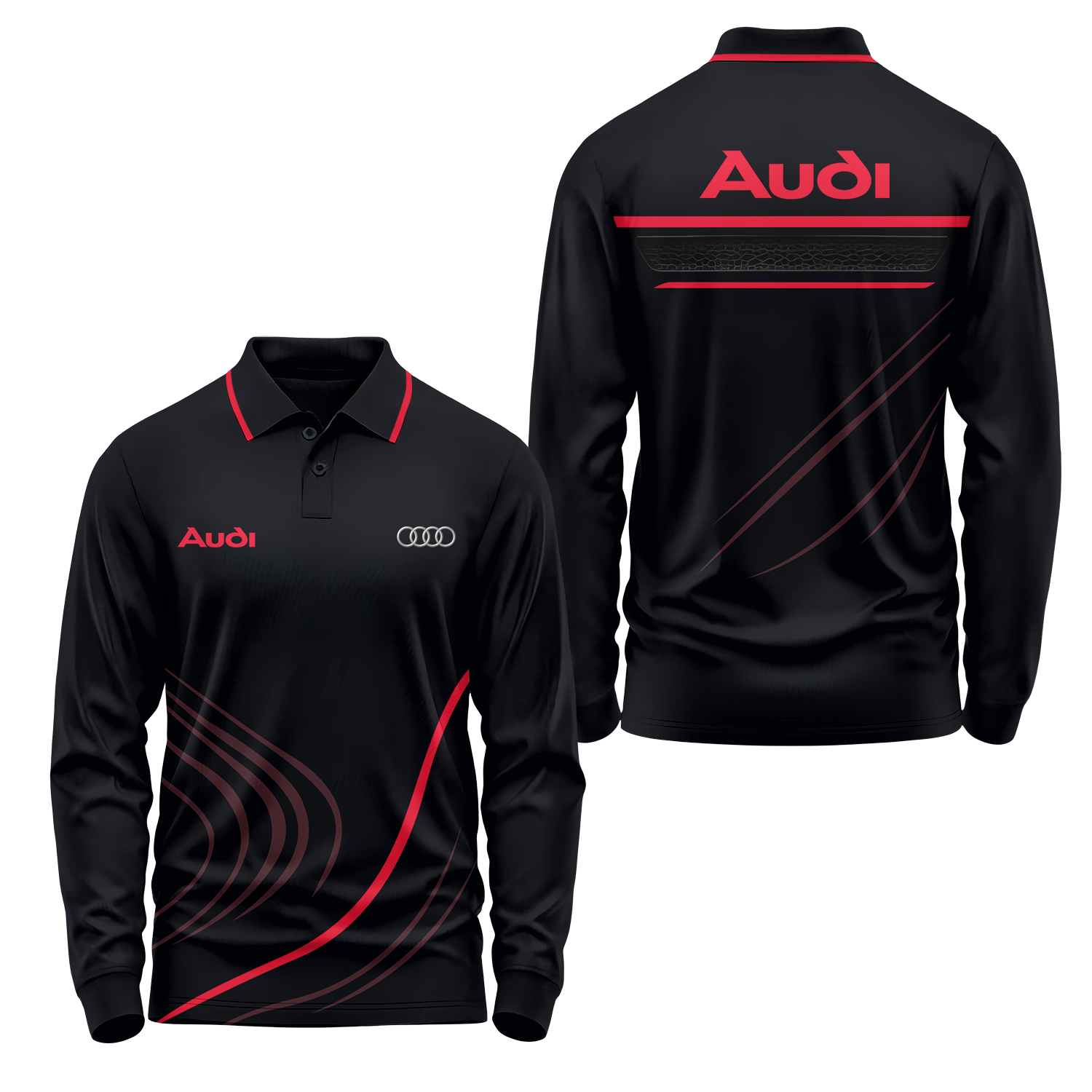 Audi Long Sleeve Polo USPL800