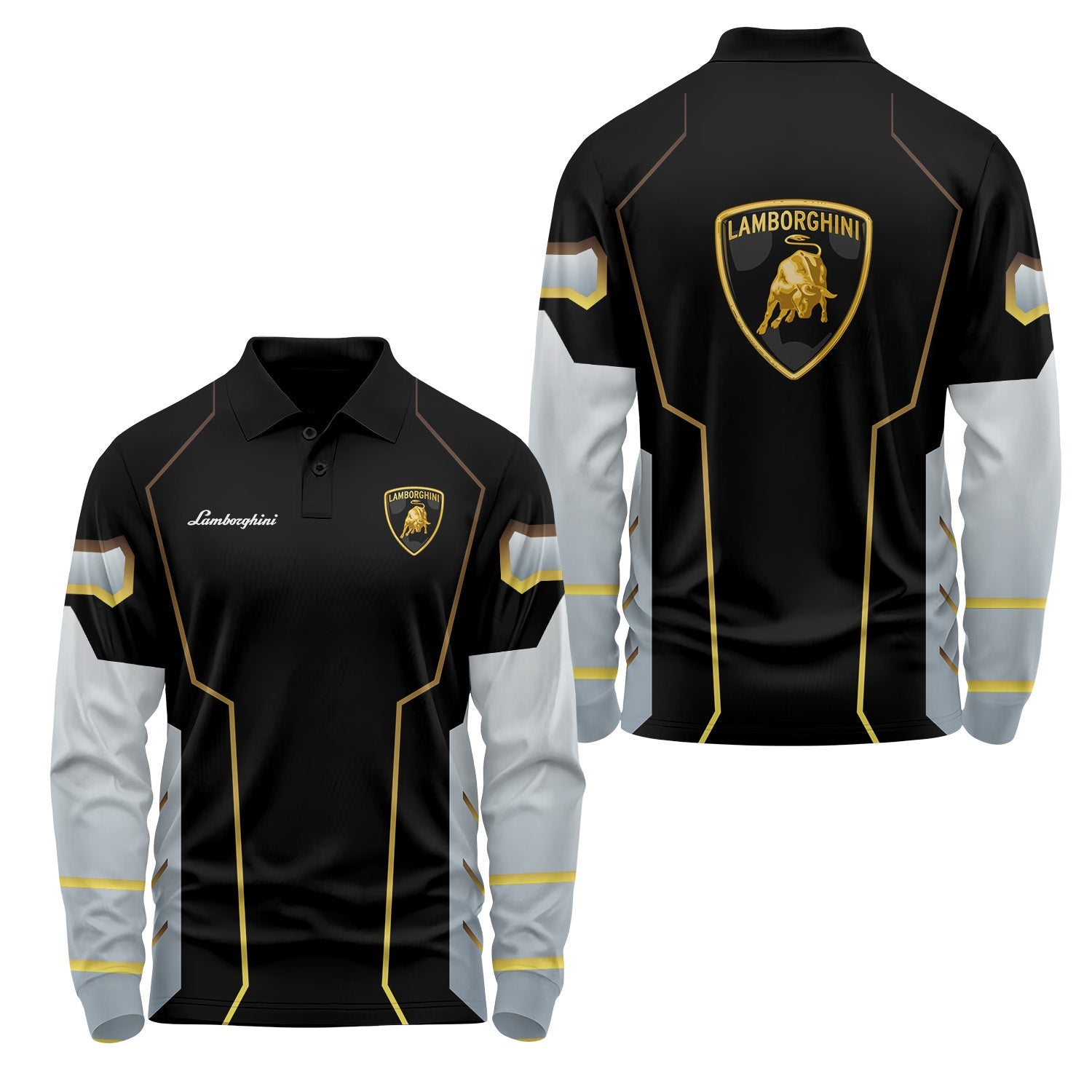 Lamborghini Long Sleeve Polo USPL696