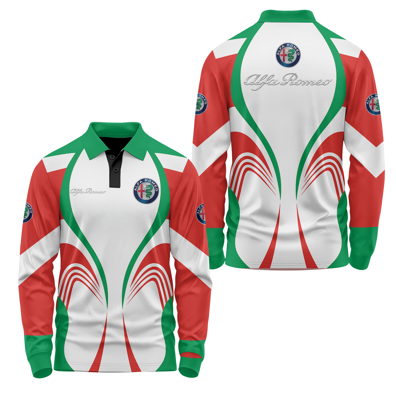 Alfa Romeo Long Sleeve Polo USPL640