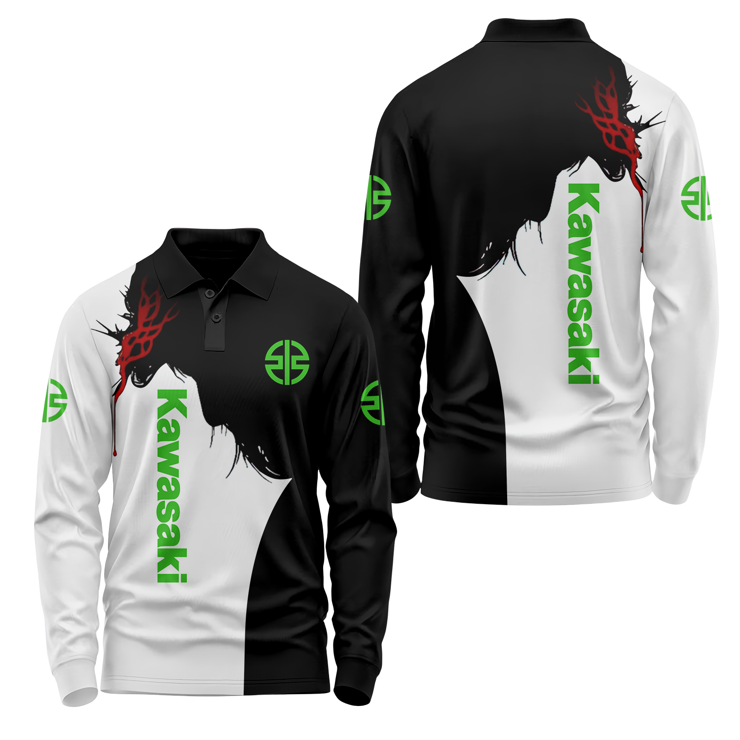 Kawasaki Long Sleeve Polo USPL884