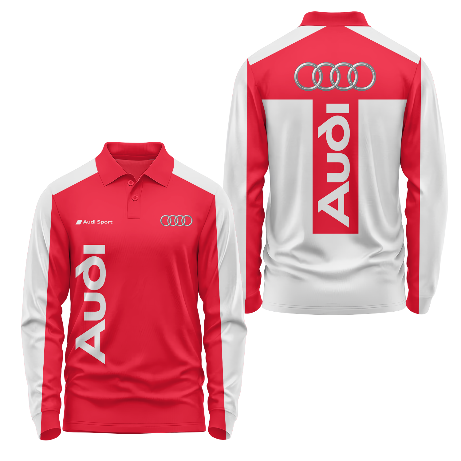 Audi Long Sleeve Polo USPL799