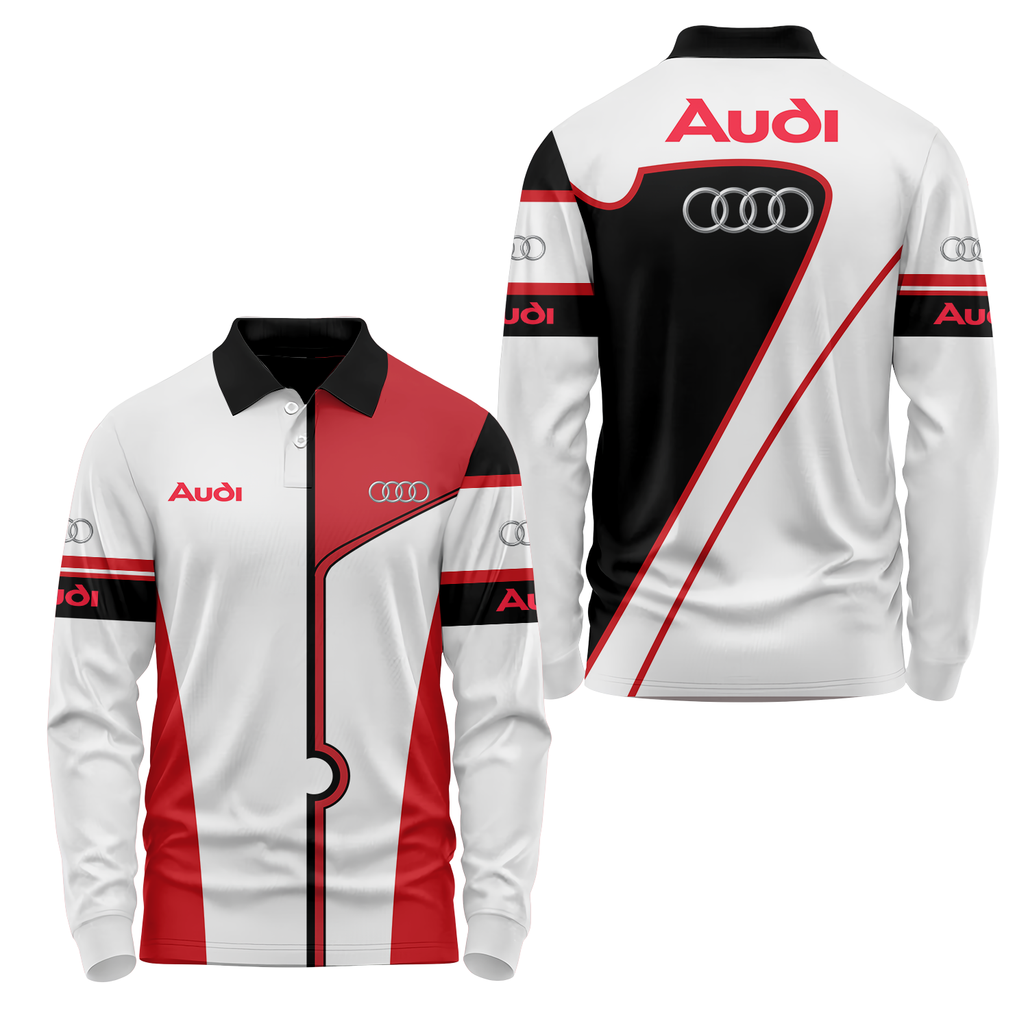 Audi Long Sleeve Polo USPL795