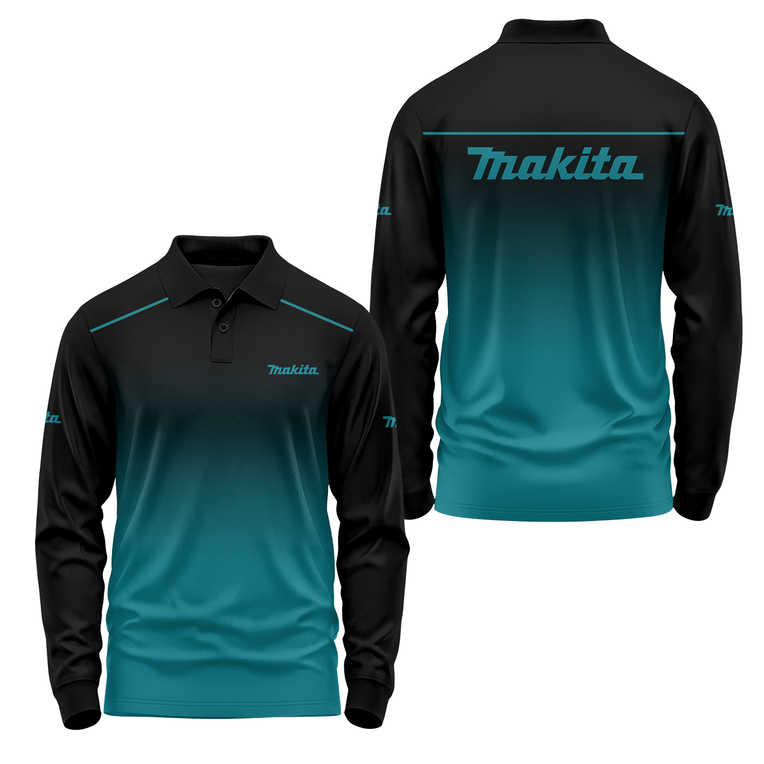 Makita Long Sleeve Polo USPL1406
