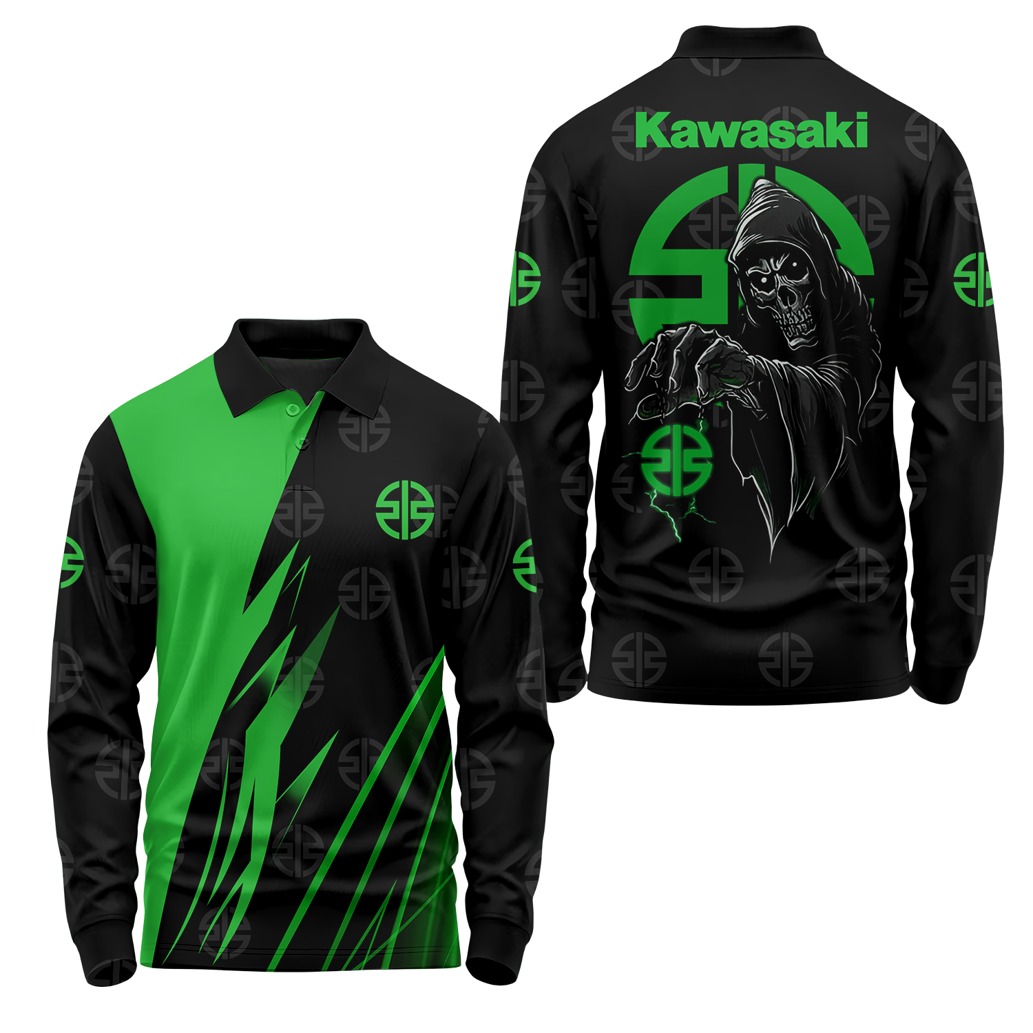 Kawasaki Long Sleeve Polo USPL905