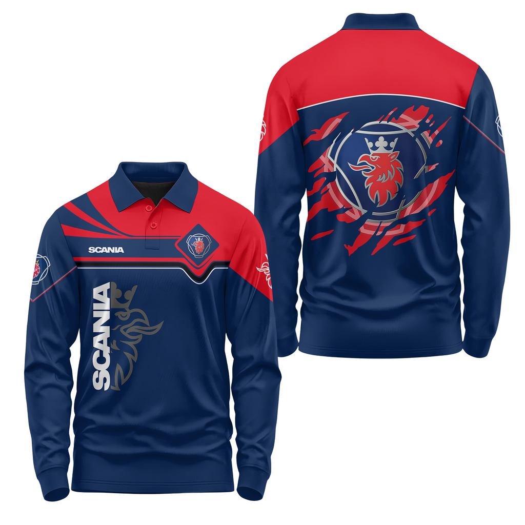 Scania Long Sleeve Polo USPL1611