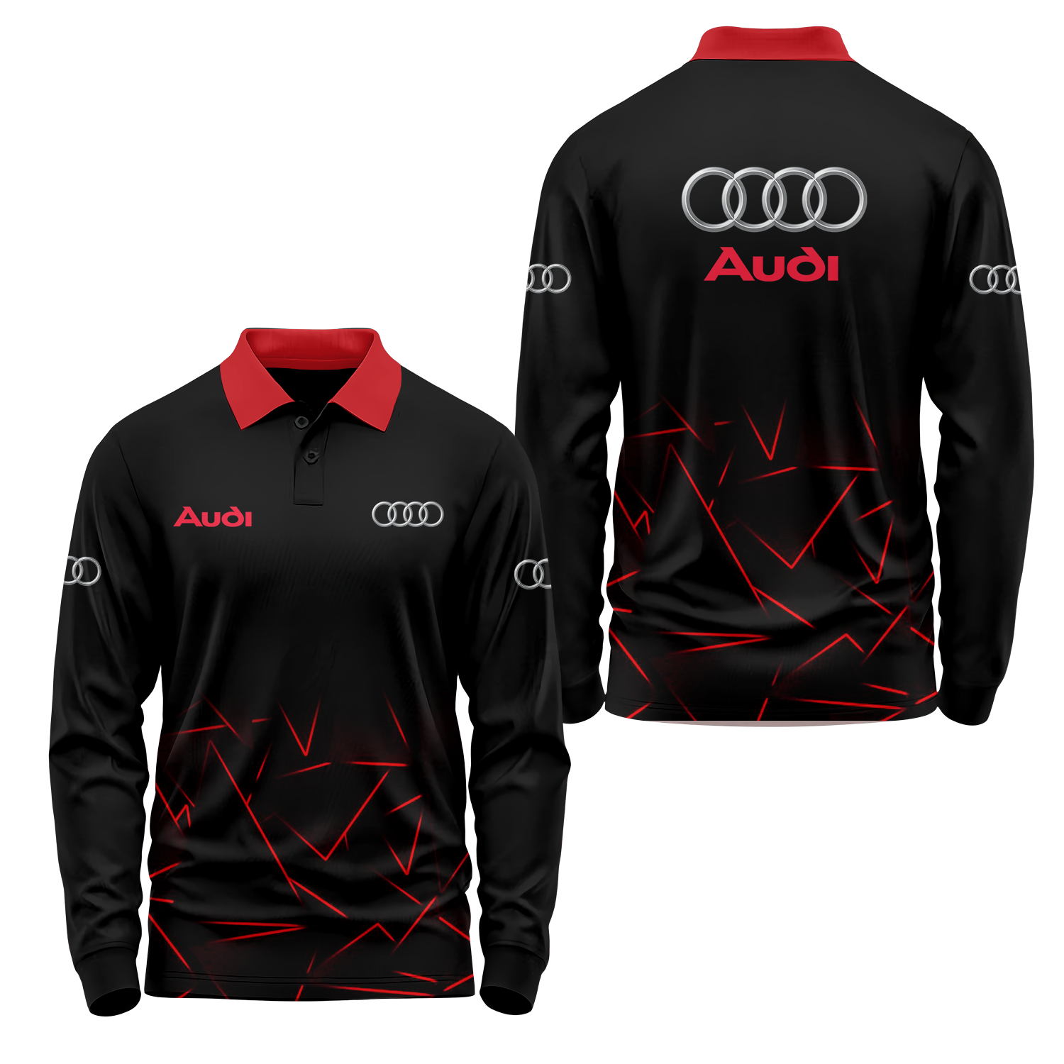 Audi Long Sleeve Polo USPL794