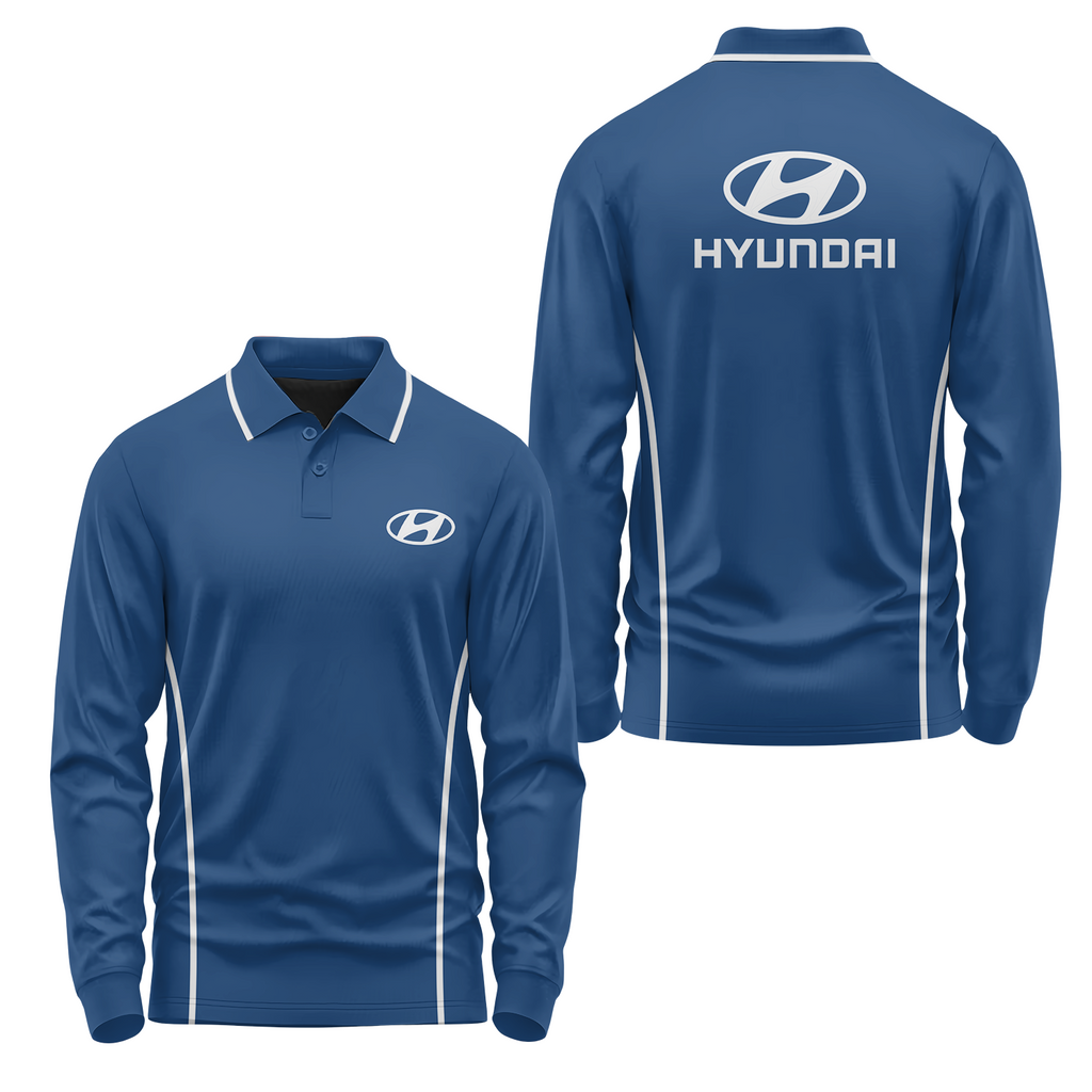 Hyundai Long Sleeve Polo USPL1199