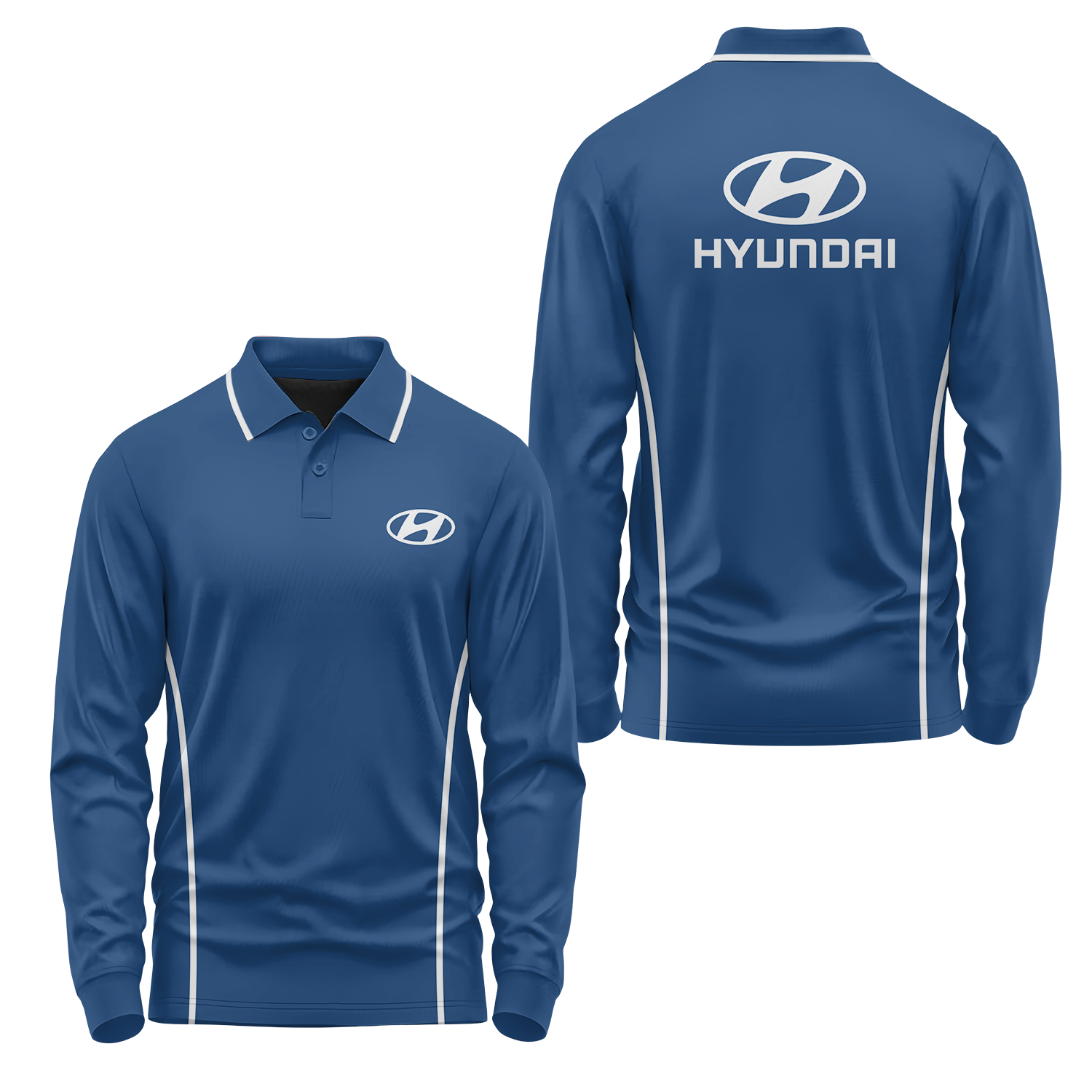 Hyundai Long Sleeve Polo USPL1199