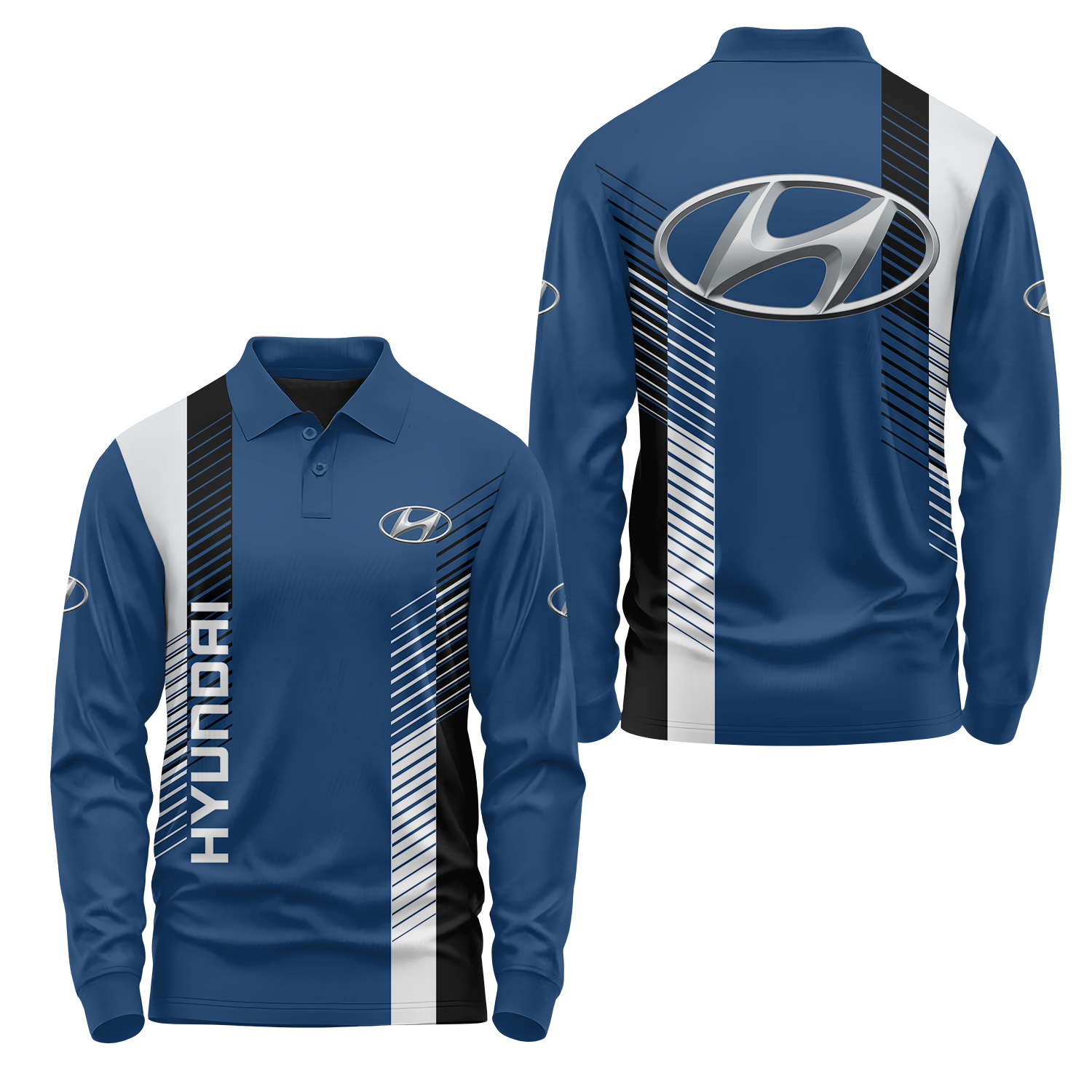 Hyundai Long Sleeve Polo USPL1182