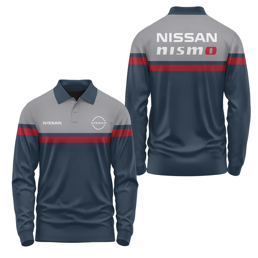 Nissan Long Sleeve Polo USPL1118