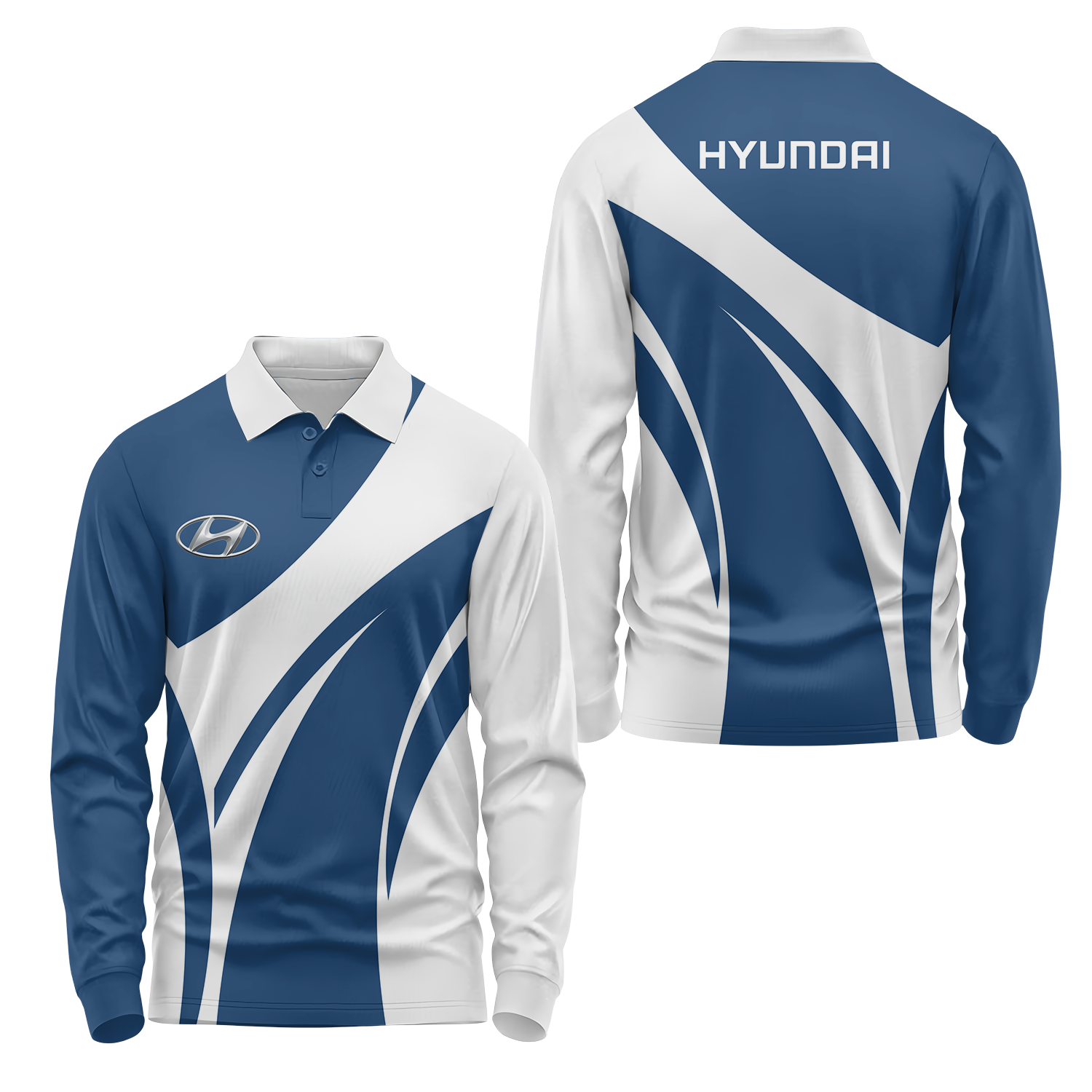 Hyundai Long Sleeve Polo USPL1185
