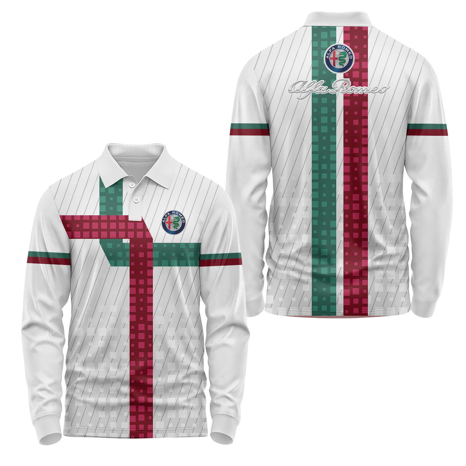 Alfa Romeo Long Sleeve Polo USPL639