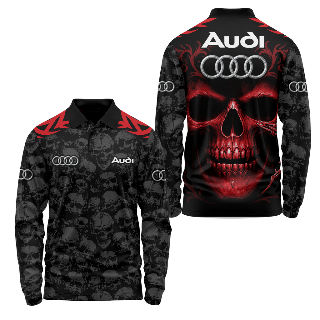 Audi Long Sleeve Polo USPL792