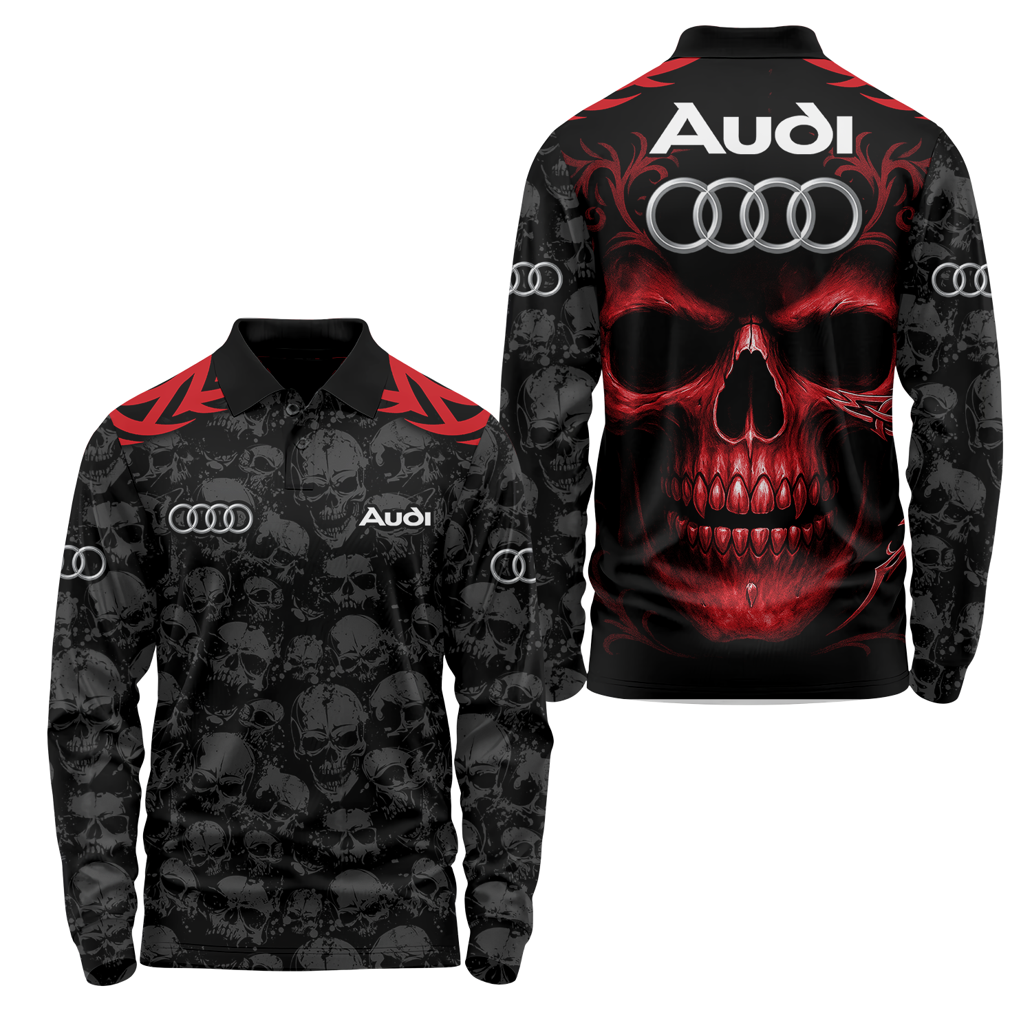 Audi Long Sleeve Polo USPL792